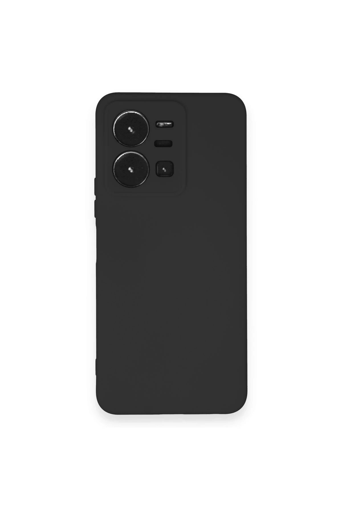 Newface Vivo Y35 Kılıf Nano içi Kadife Silikon - Siyah