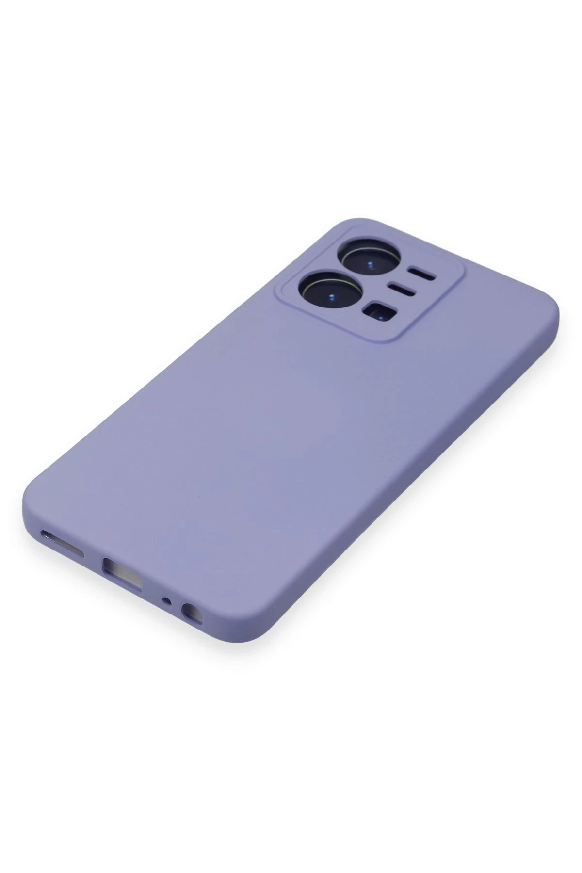 Newface Vivo Y35 Kılıf Nano içi Kadife Silikon - Lila