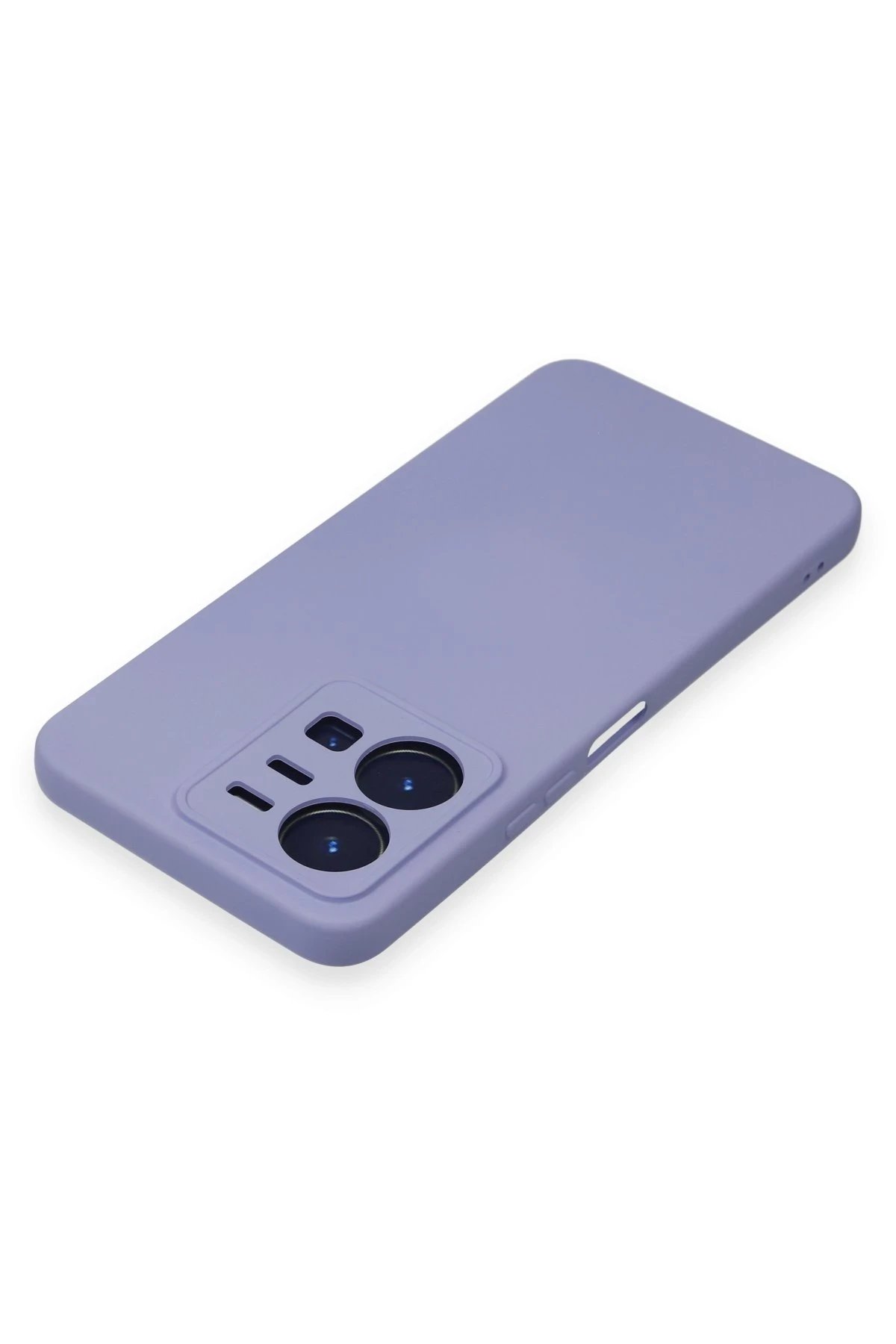 Newface Vivo Y35 Kılıf Nano içi Kadife Silikon - Lila