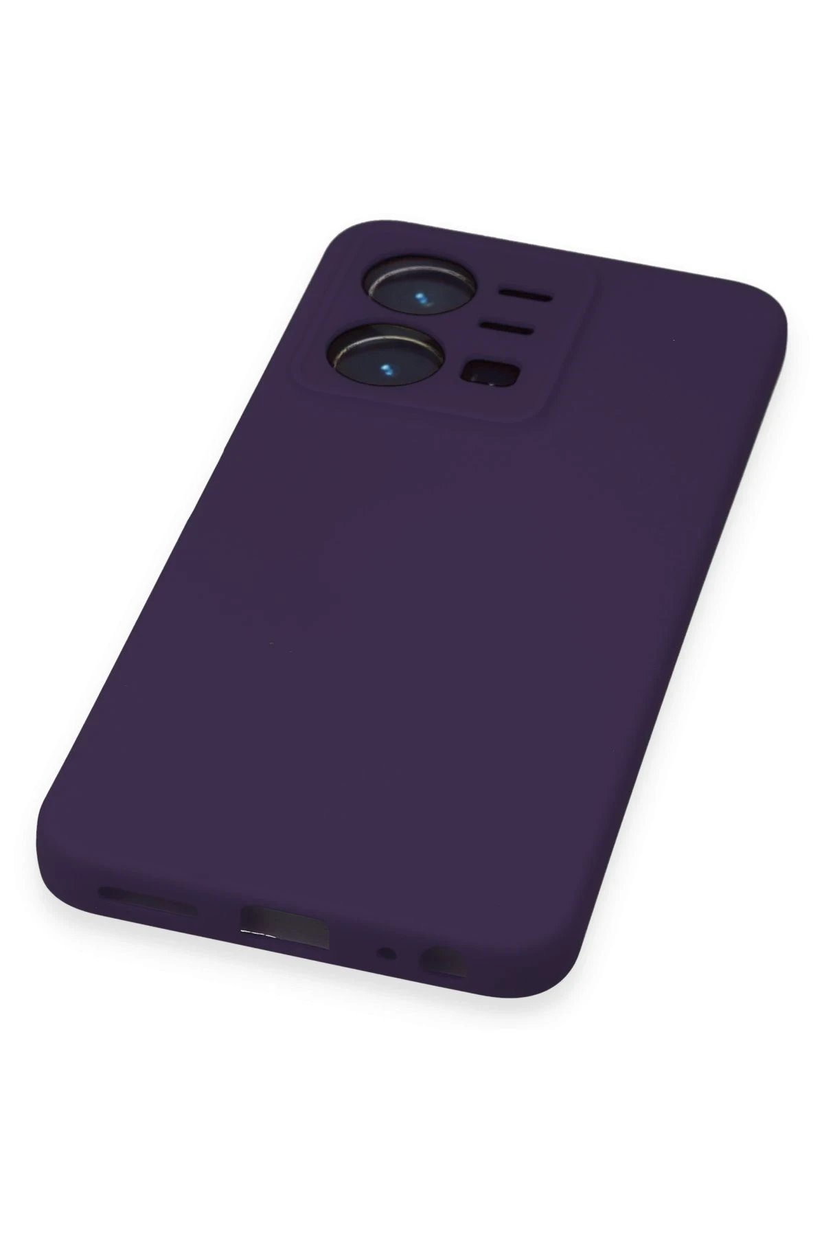 Newface Vivo Y35 Kılıf Nano içi Kadife Silikon - Mor