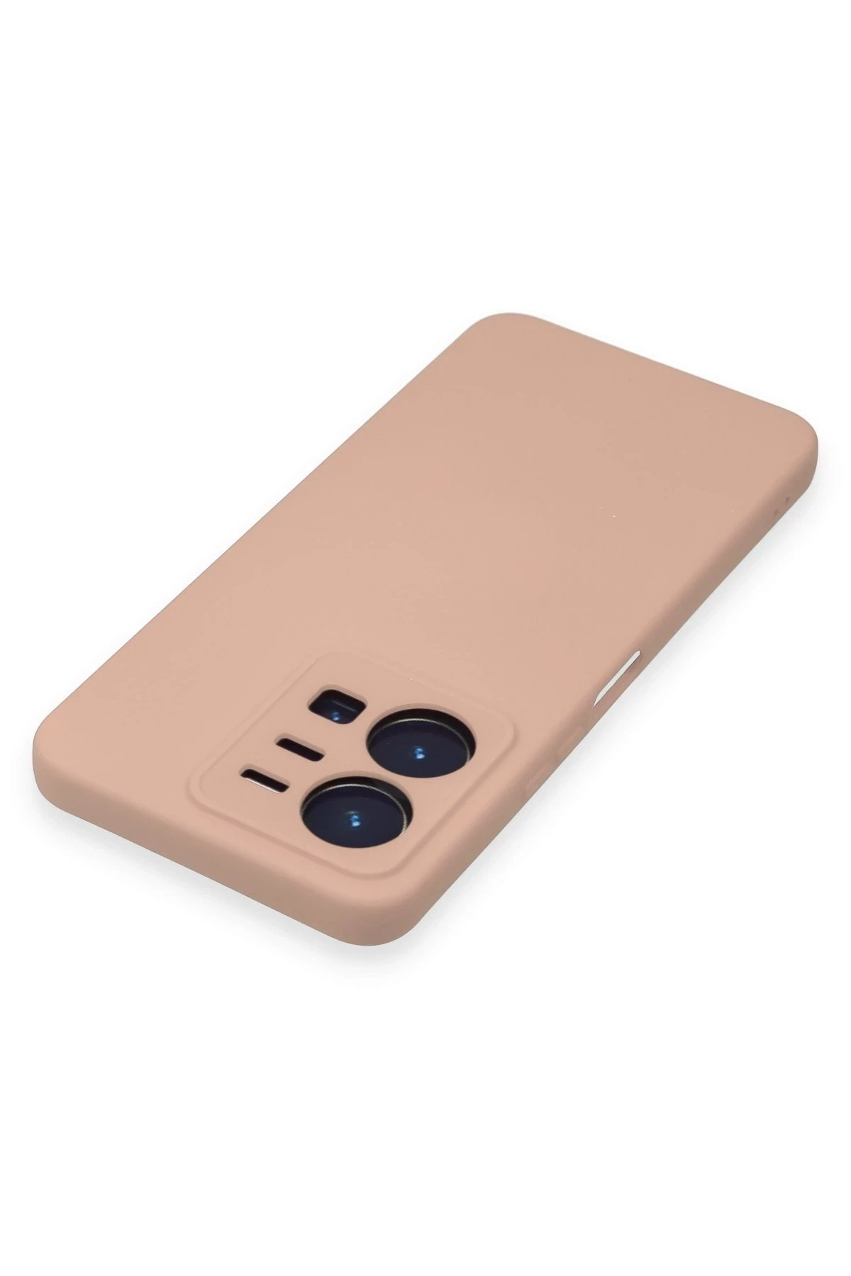 Newface Vivo Y35 Kılıf Nano içi Kadife Silikon - Pudra