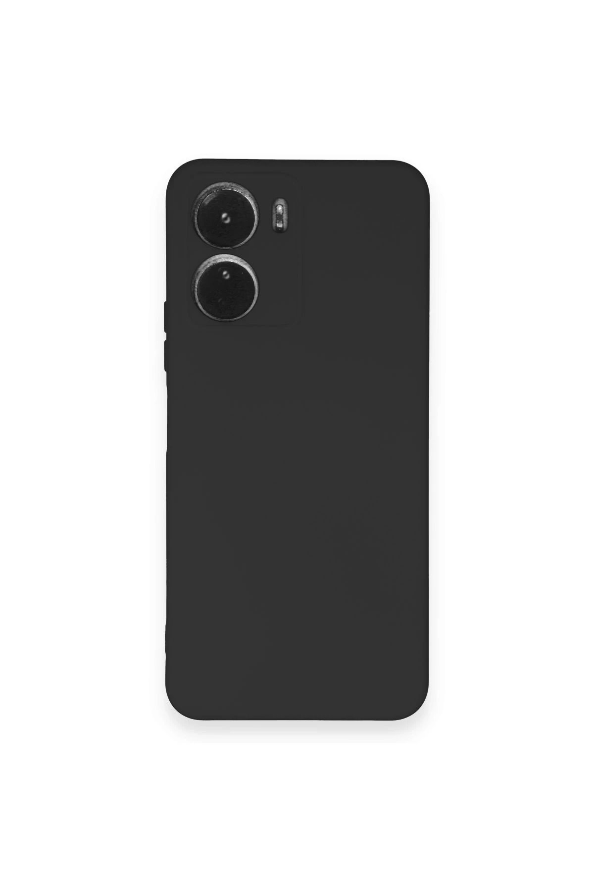 Newface Vivo Y16 Kılıf Nano içi Kadife Silikon - Siyah