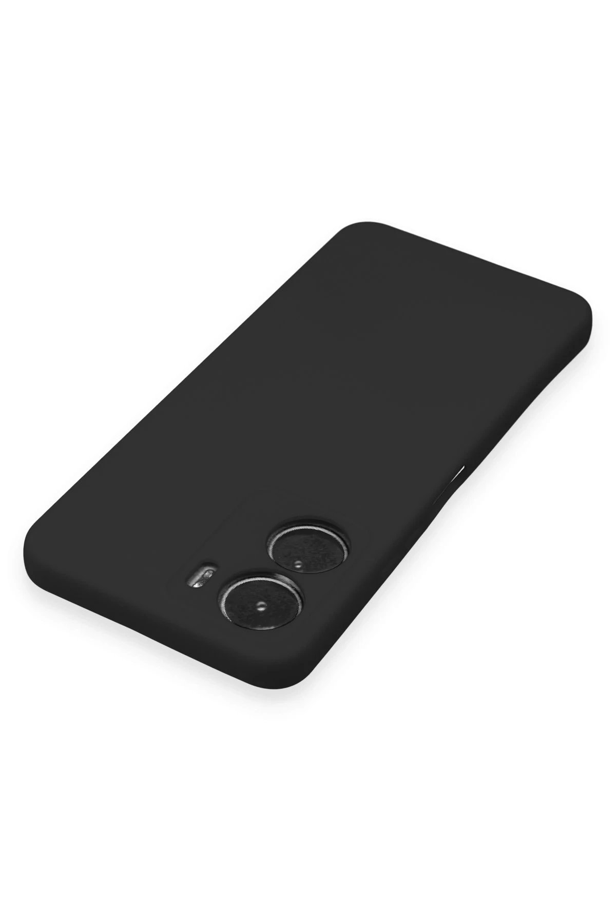 Newface Vivo Y16 Kılıf Nano içi Kadife Silikon - Siyah