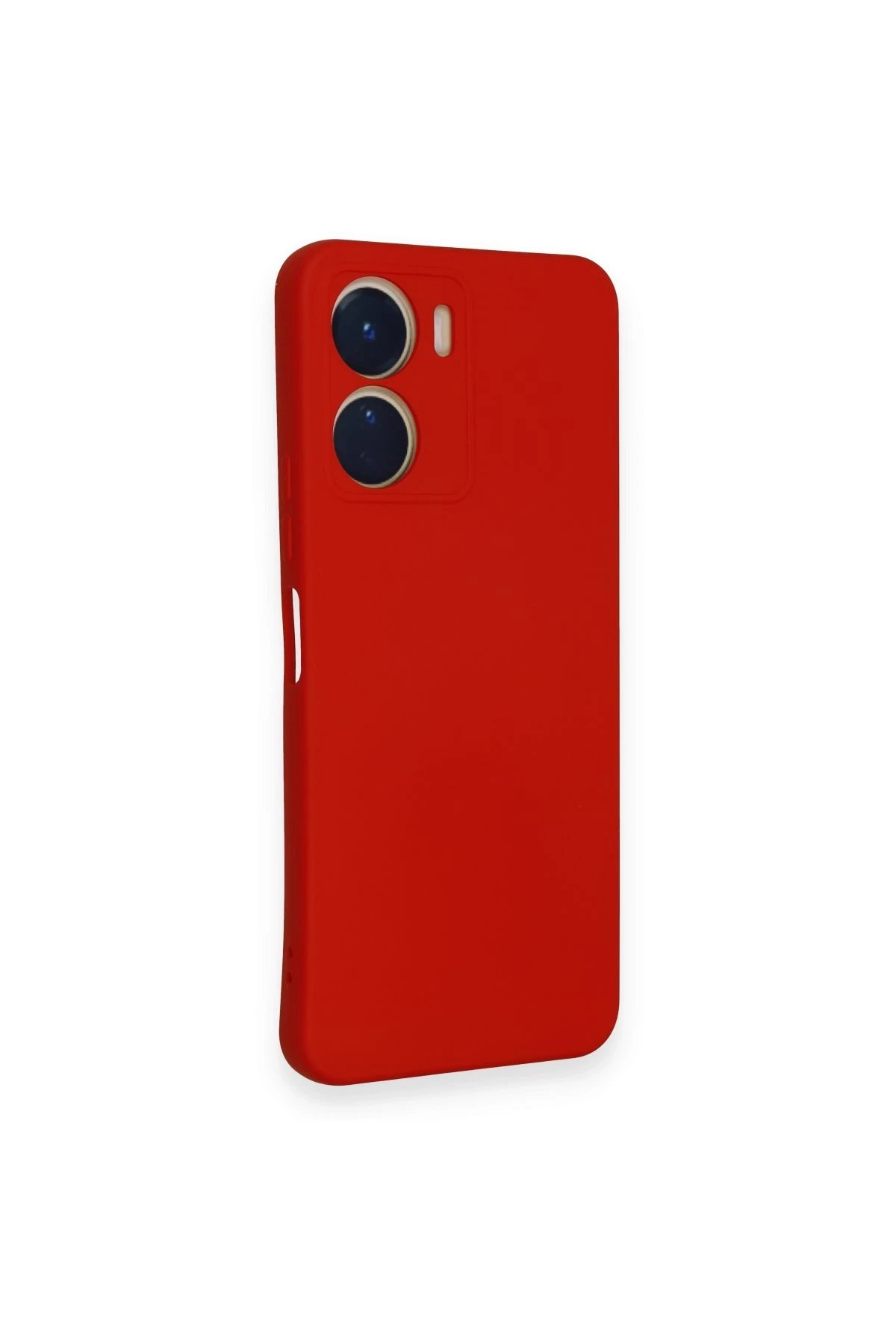 Newface Vivo Y16 Kılıf Nano içi Kadife Silikon - Kırmızı