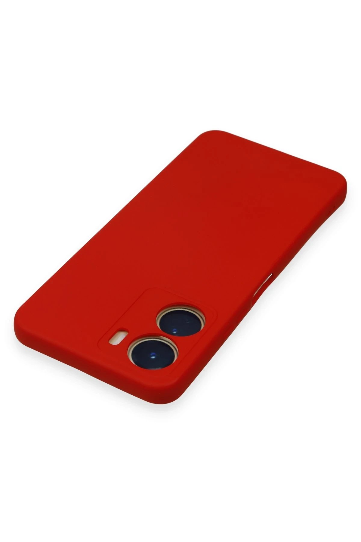 Newface Vivo Y16 Kılıf Nano içi Kadife Silikon - Kırmızı