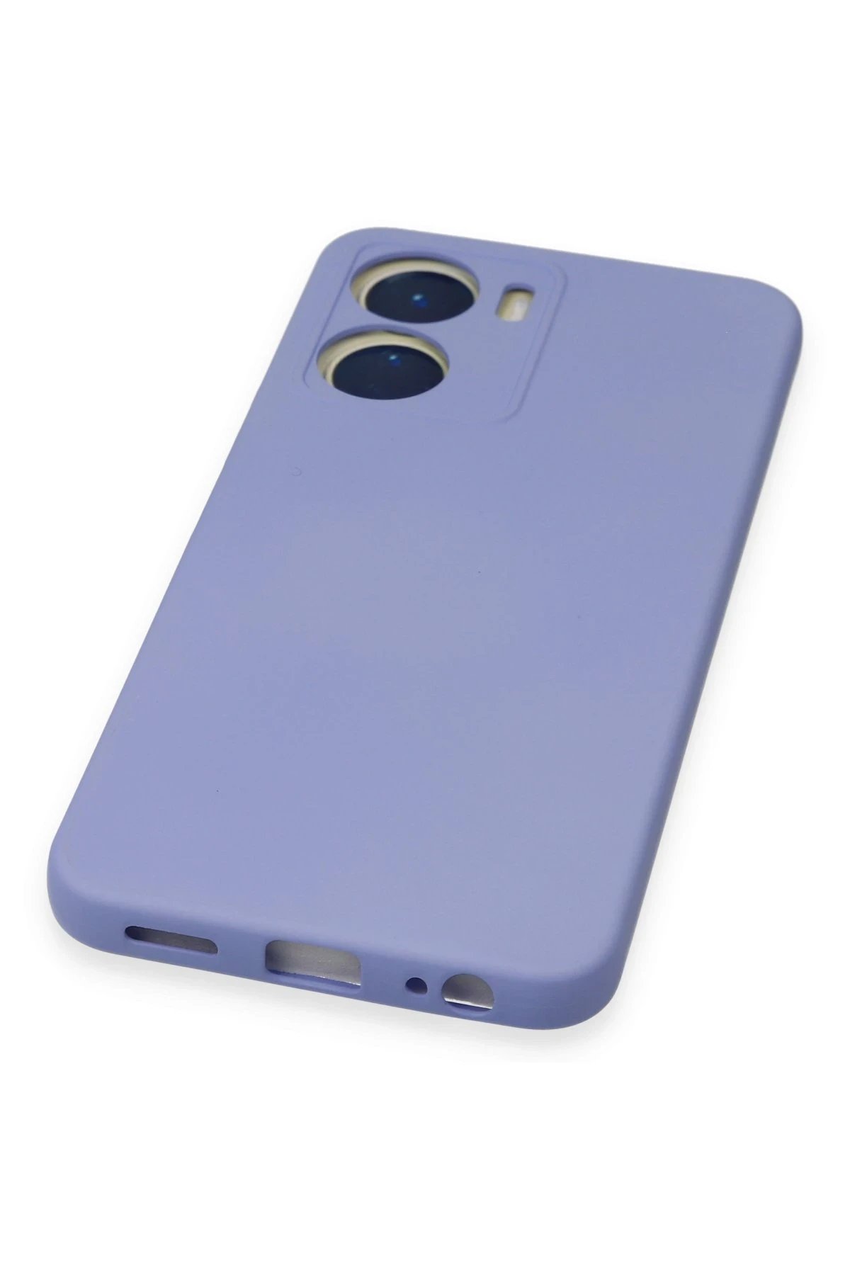 Newface Vivo Y16 Kılıf Nano içi Kadife Silikon - Lila