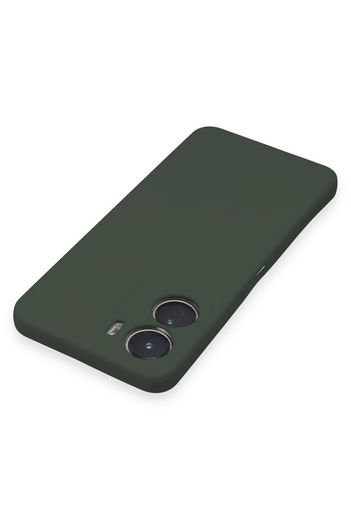 Newface Vivo Y16 Kılıf Nano içi Kadife Silikon - Koyu Yeşil