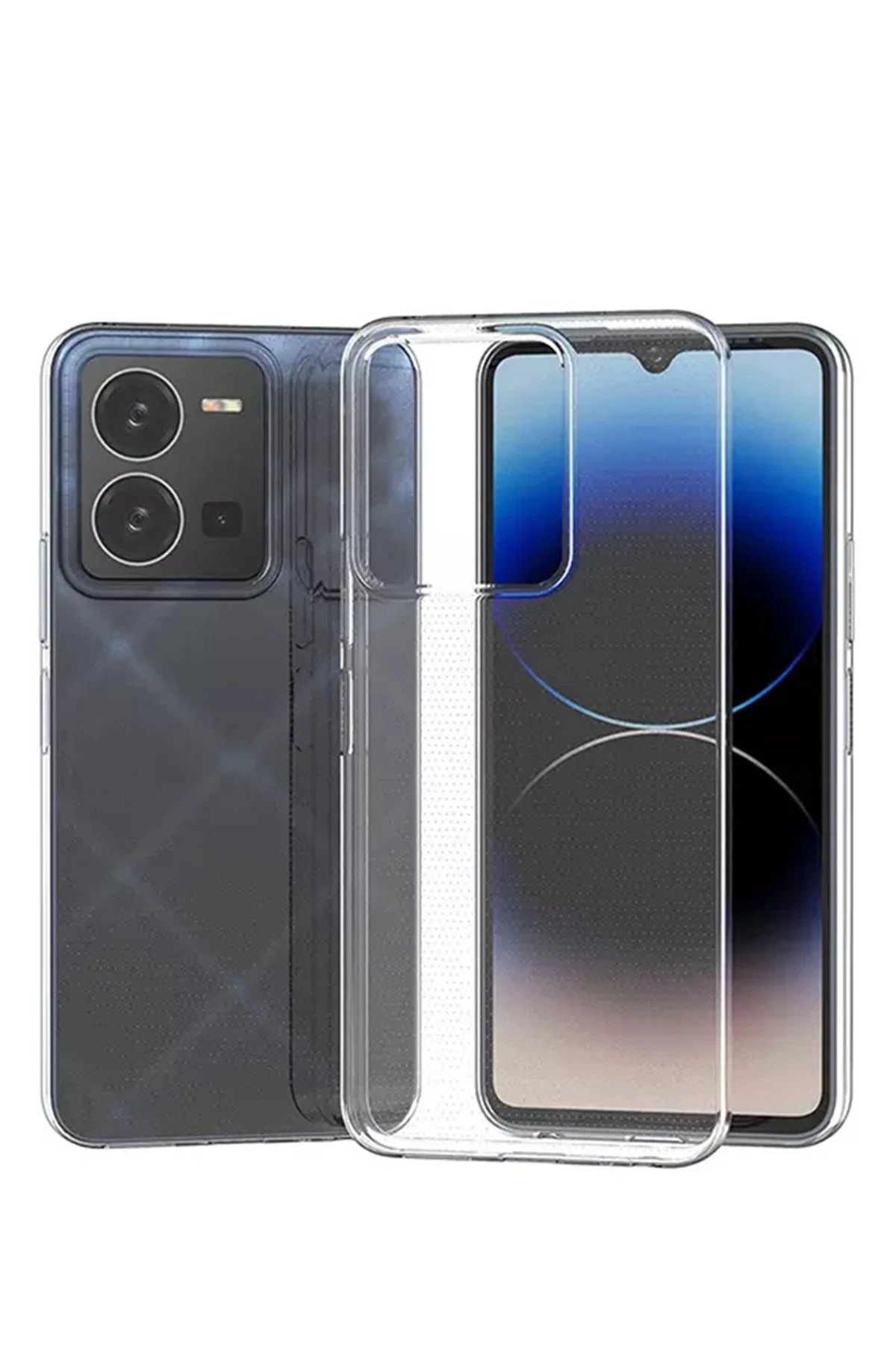 Newface Vivo Y35 Kılıf Lüx Şeffaf Silikon