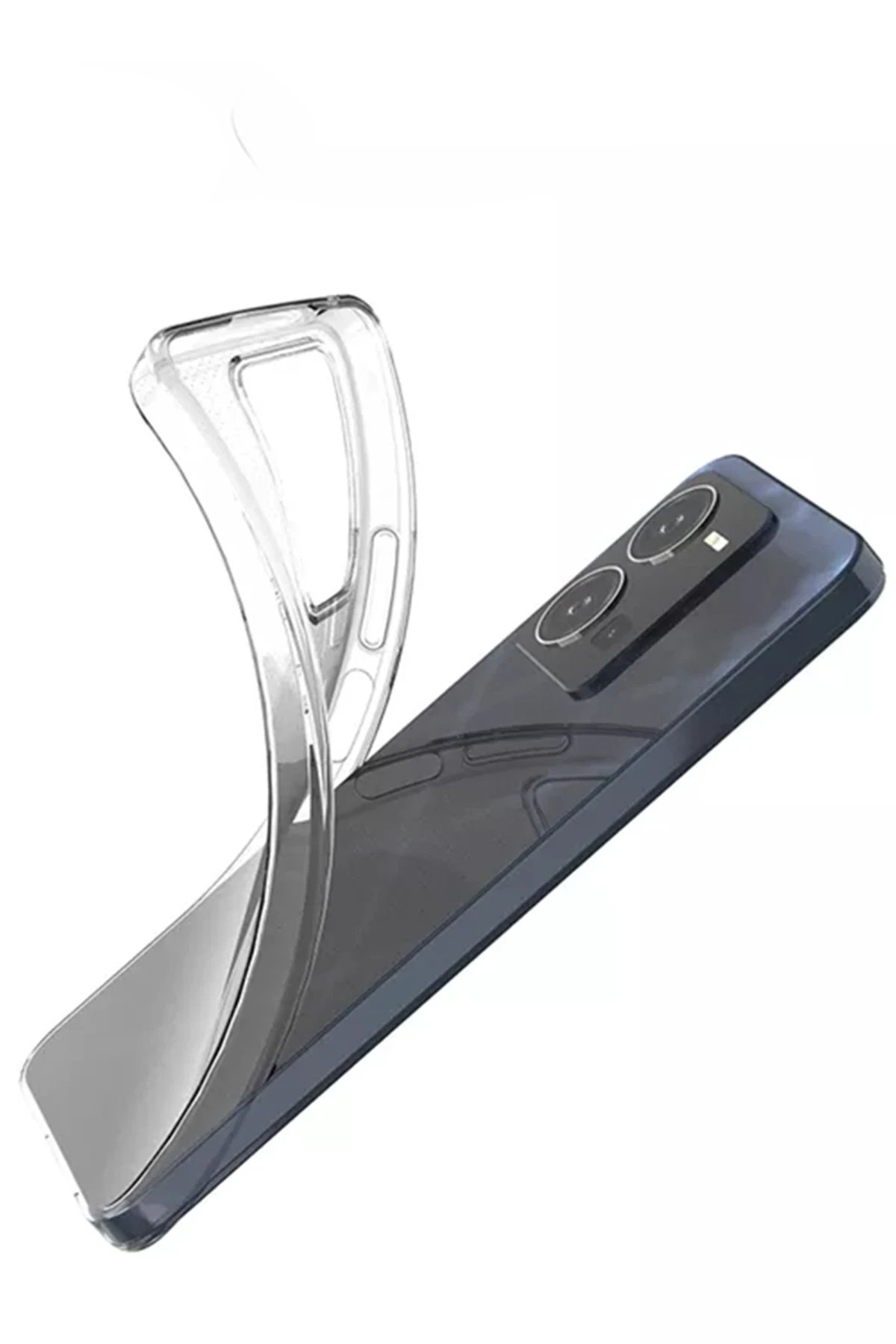 Newface Vivo Y35 Kılıf Lüx Şeffaf Silikon