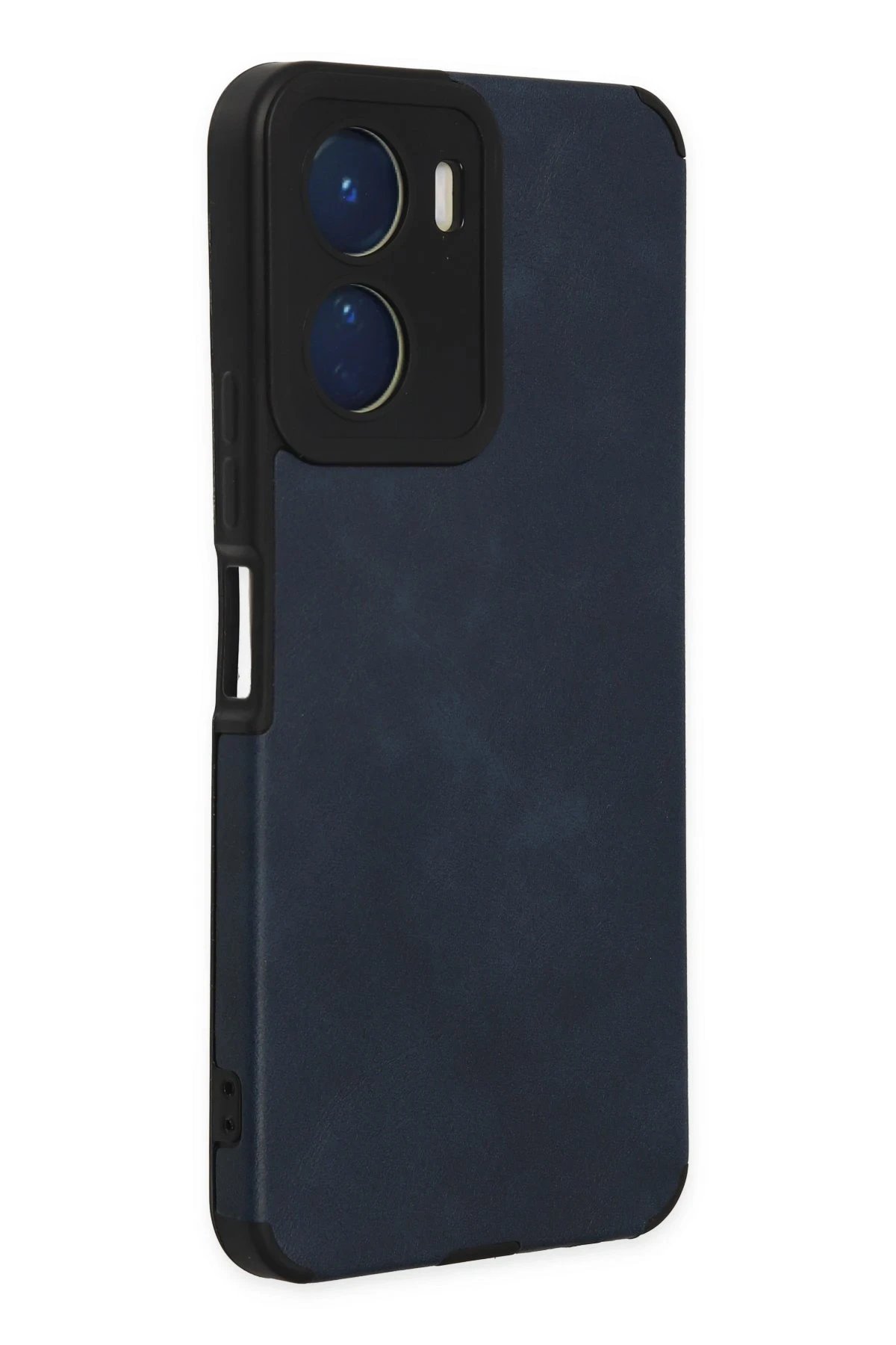 Newface Vivo Y16 Kılıf Loop Deri Silikon - Lacivert