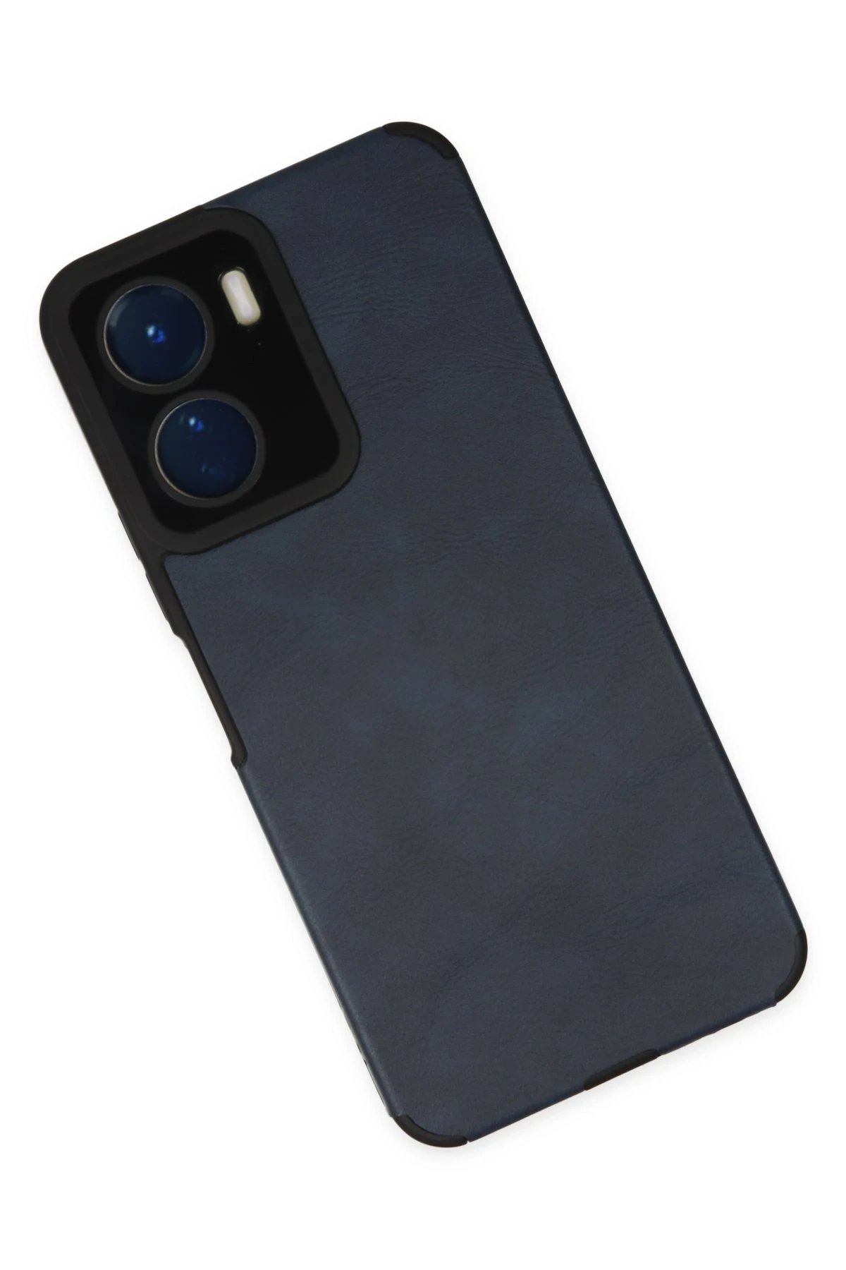 Newface Vivo Y16 Kılıf Loop Deri Silikon - Lacivert