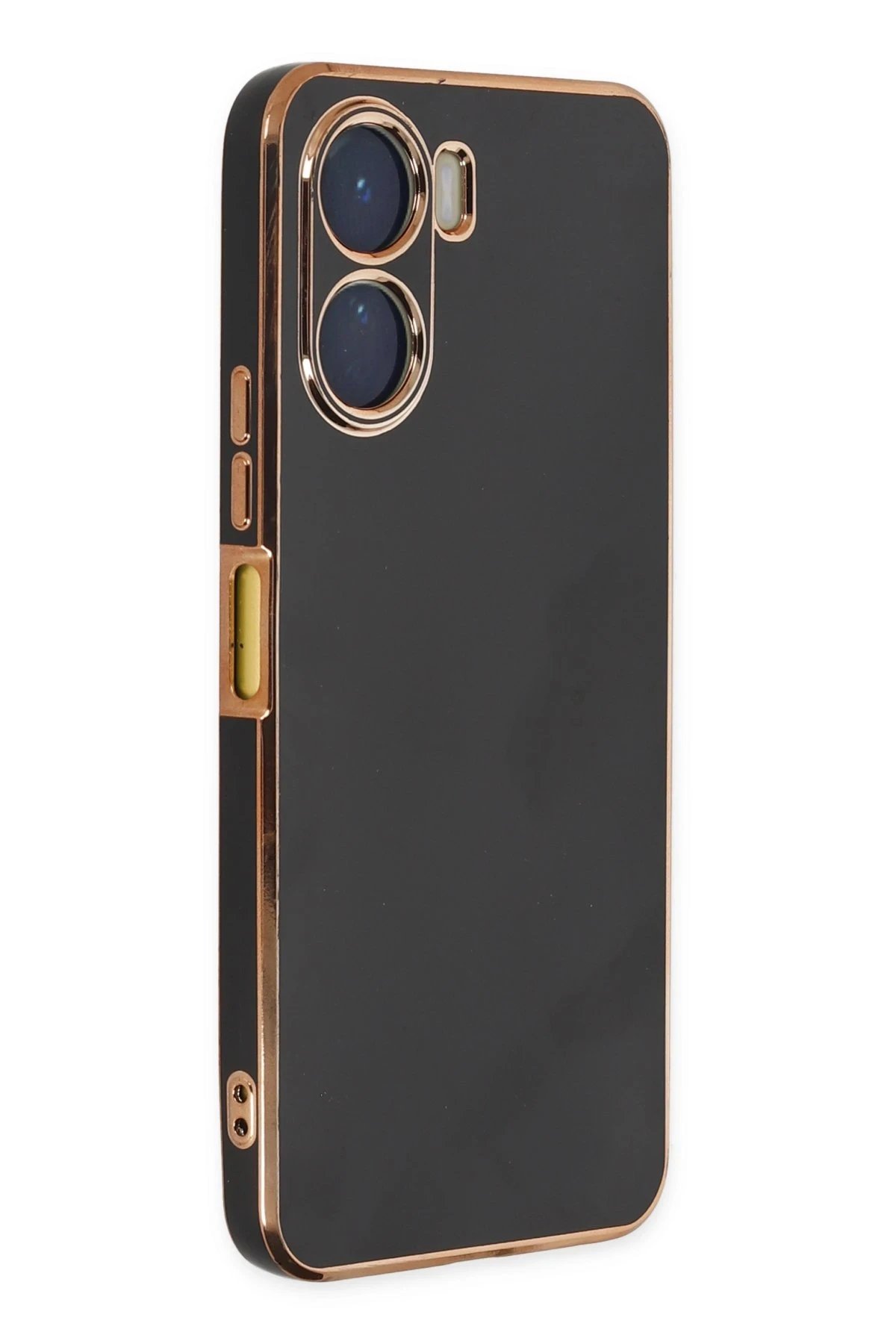 Newface Vivo Y16 Kılıf Volet Silikon - Siyah