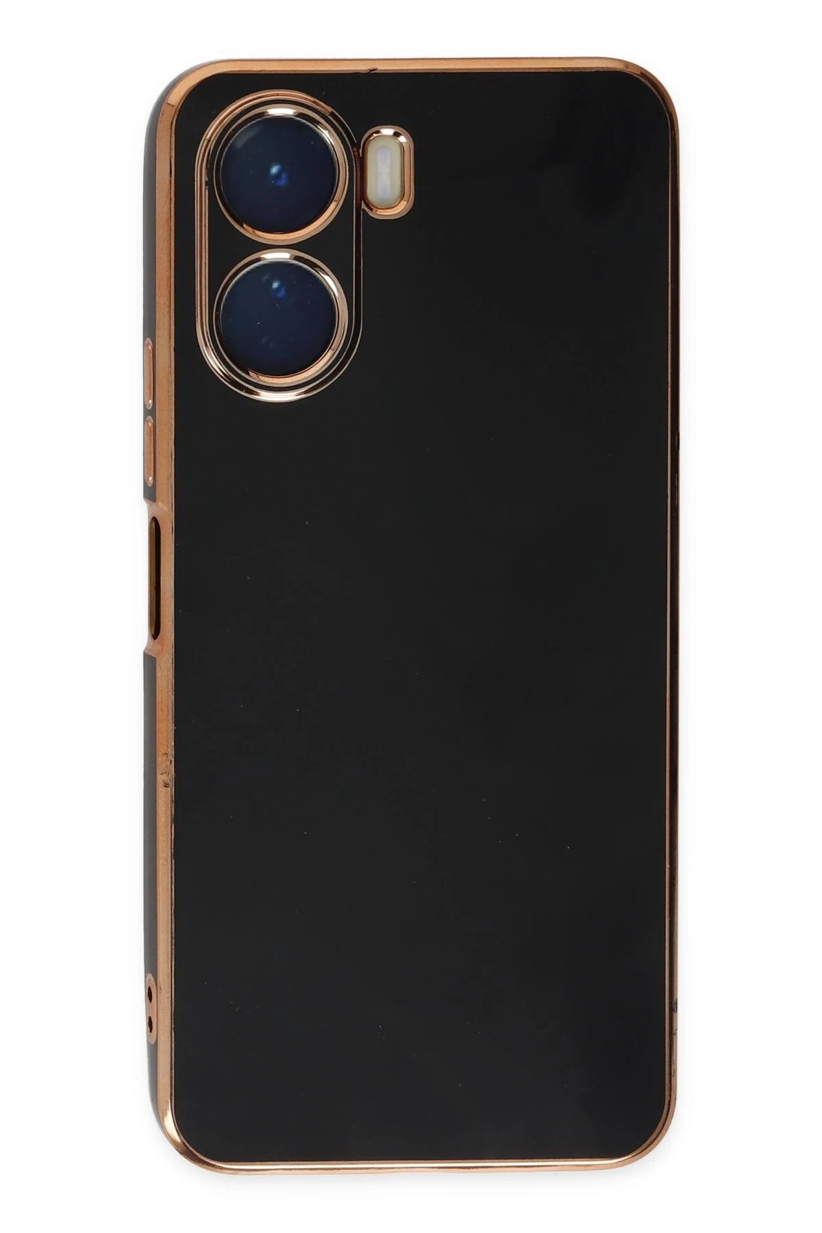 Newface Vivo Y16 Kılıf Volet Silikon - Siyah