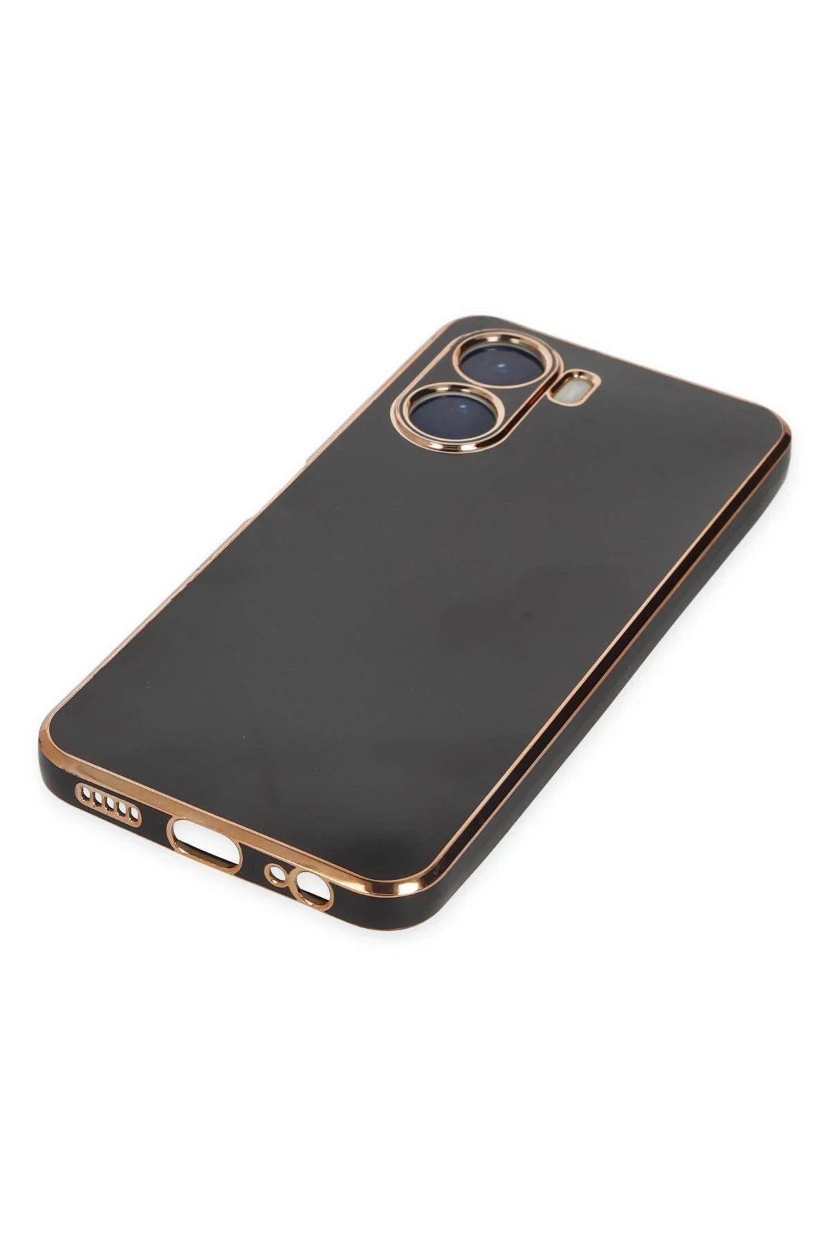 Newface Vivo Y16 Kılıf Volet Silikon - Siyah