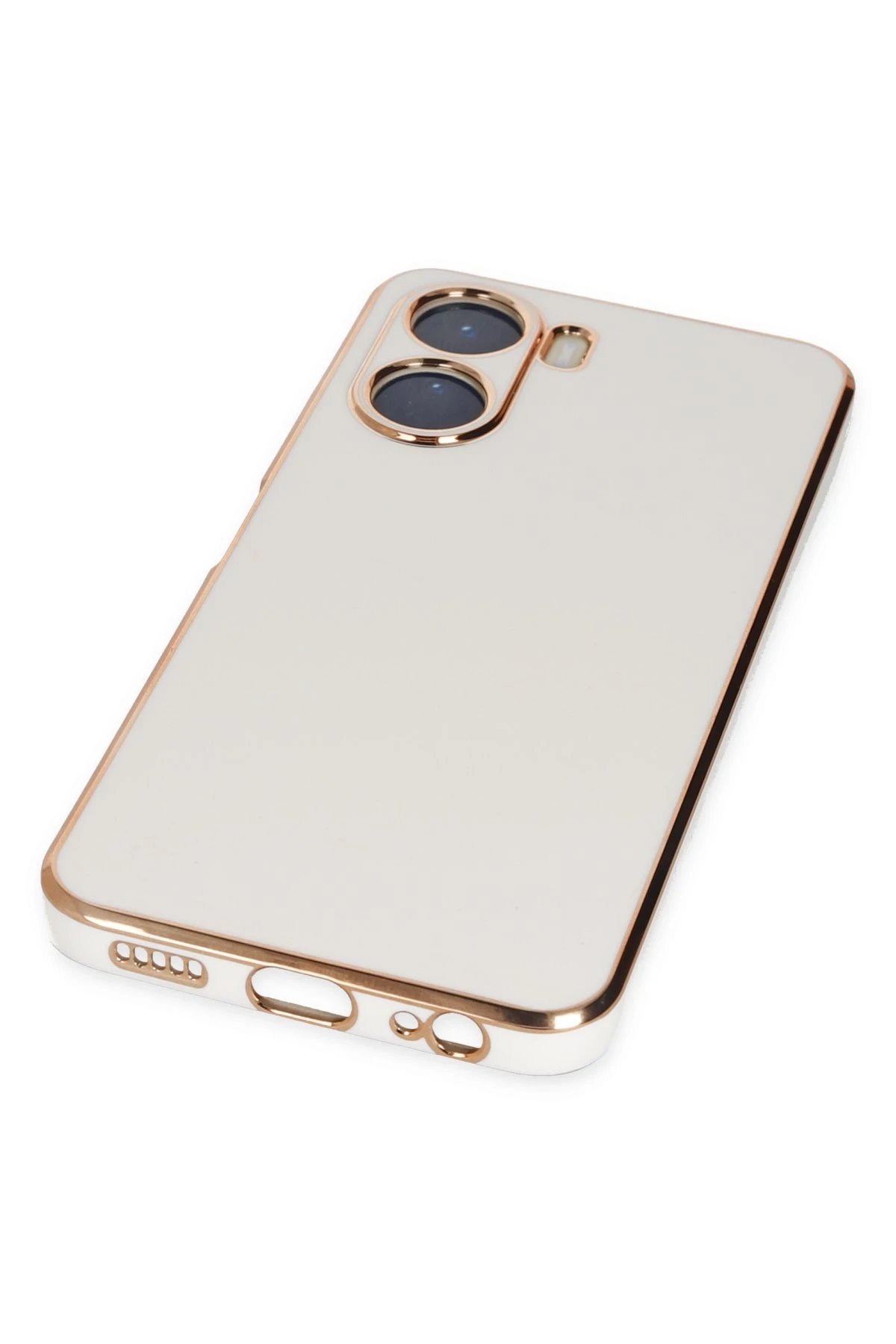 Newface Vivo Y16 Kılıf Volet Silikon - Beyaz