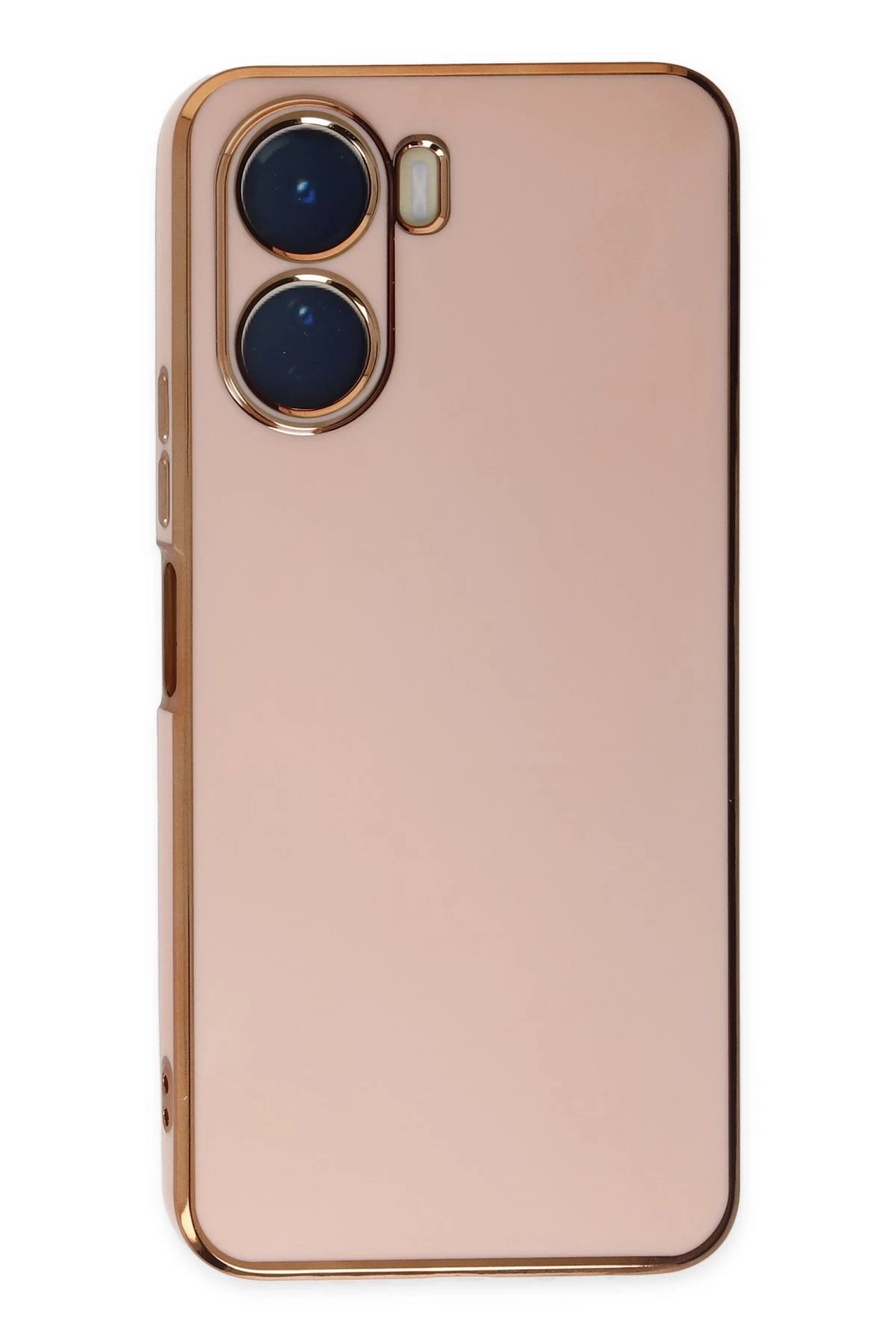 Newface Vivo Y16 Kılıf Volet Silikon - Pembe
