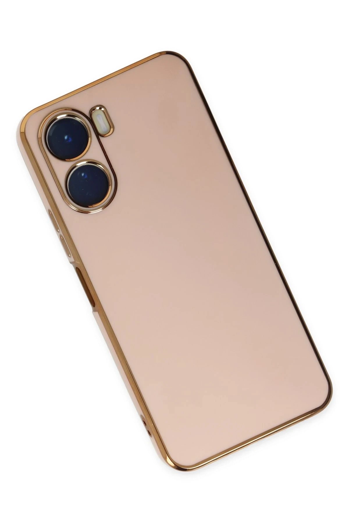 Newface Vivo Y16 Kılıf Volet Silikon - Pembe