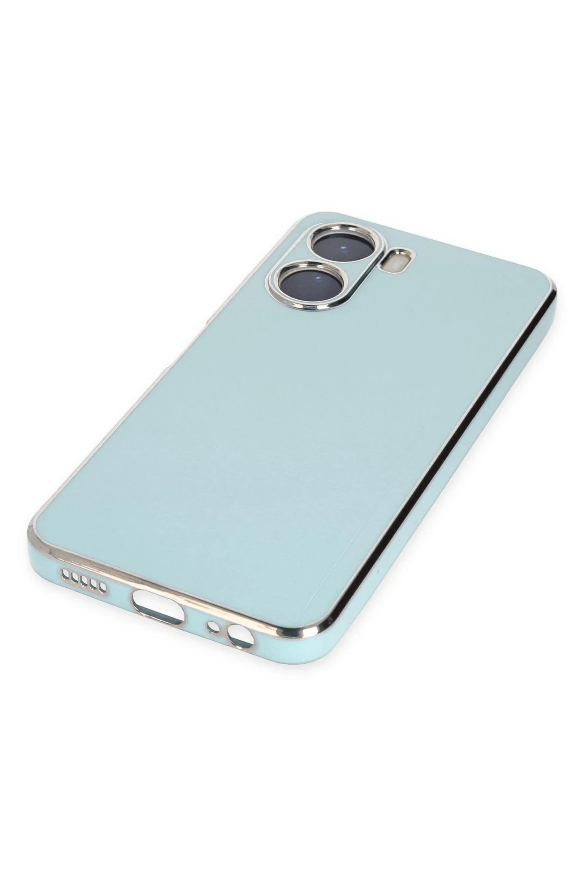 Newface Vivo Y16 Kılıf Volet Silikon - Açık Yeşil