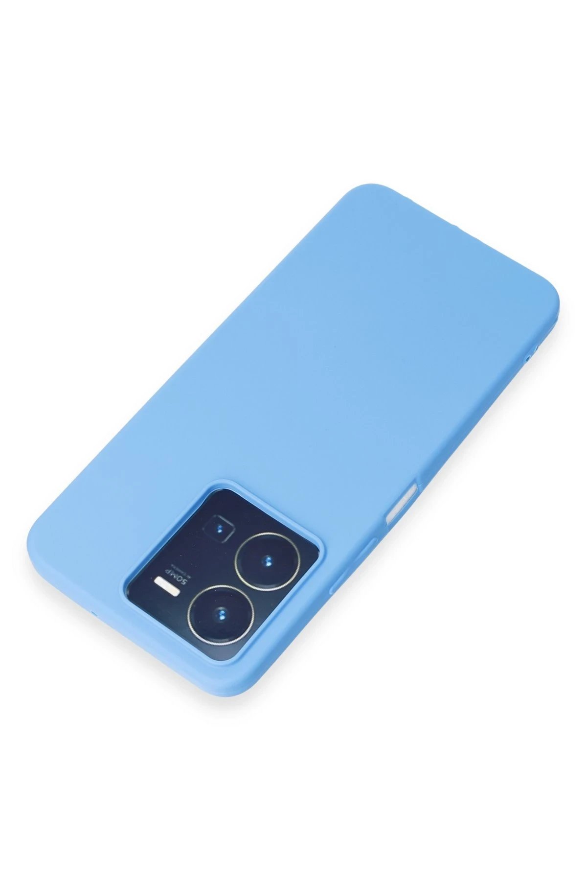 Newface Vivo Y35 Kılıf First Silikon - Mavi