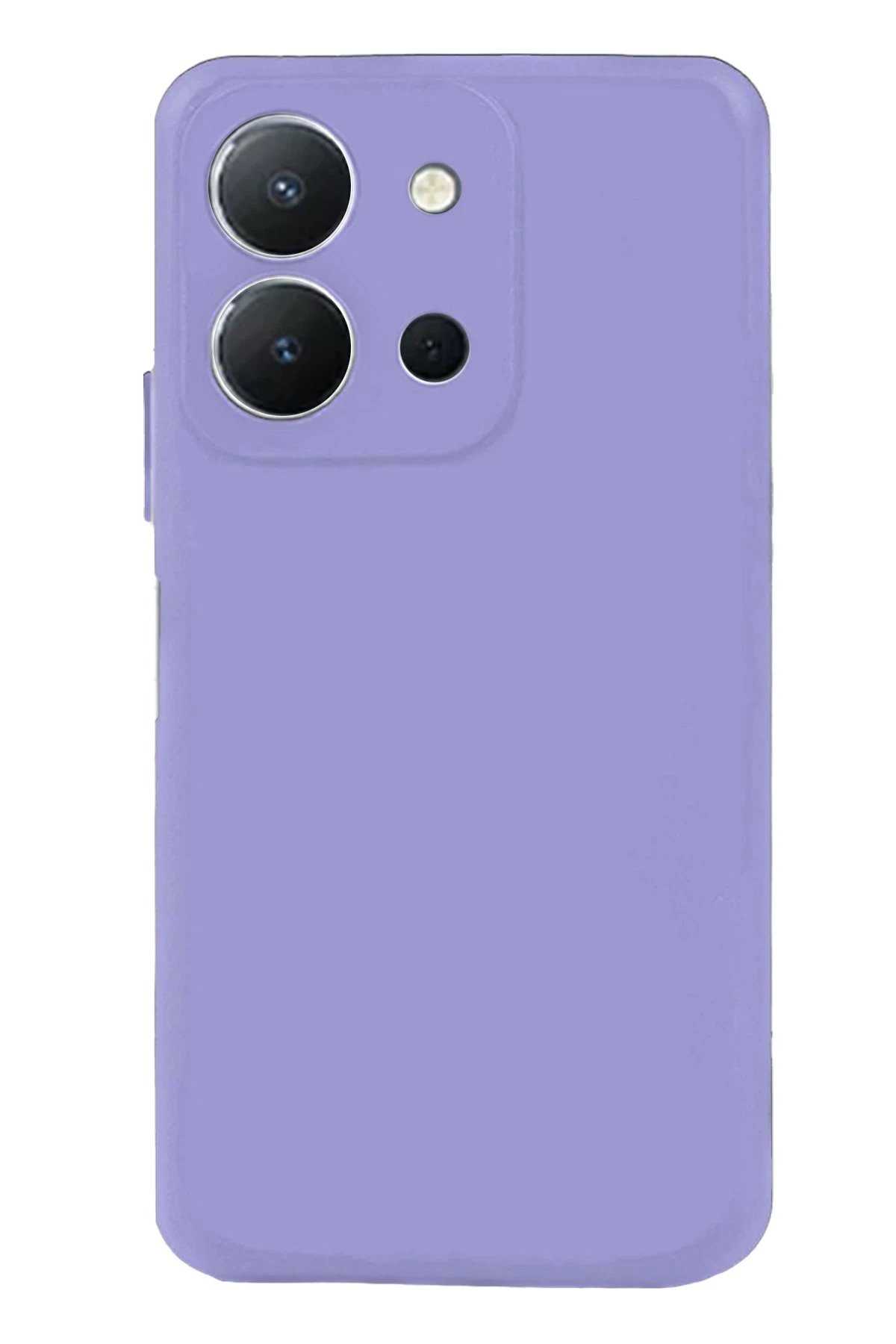 Newface Vivo Y36 Kılıf Nano içi Kadife Silikon - Lila