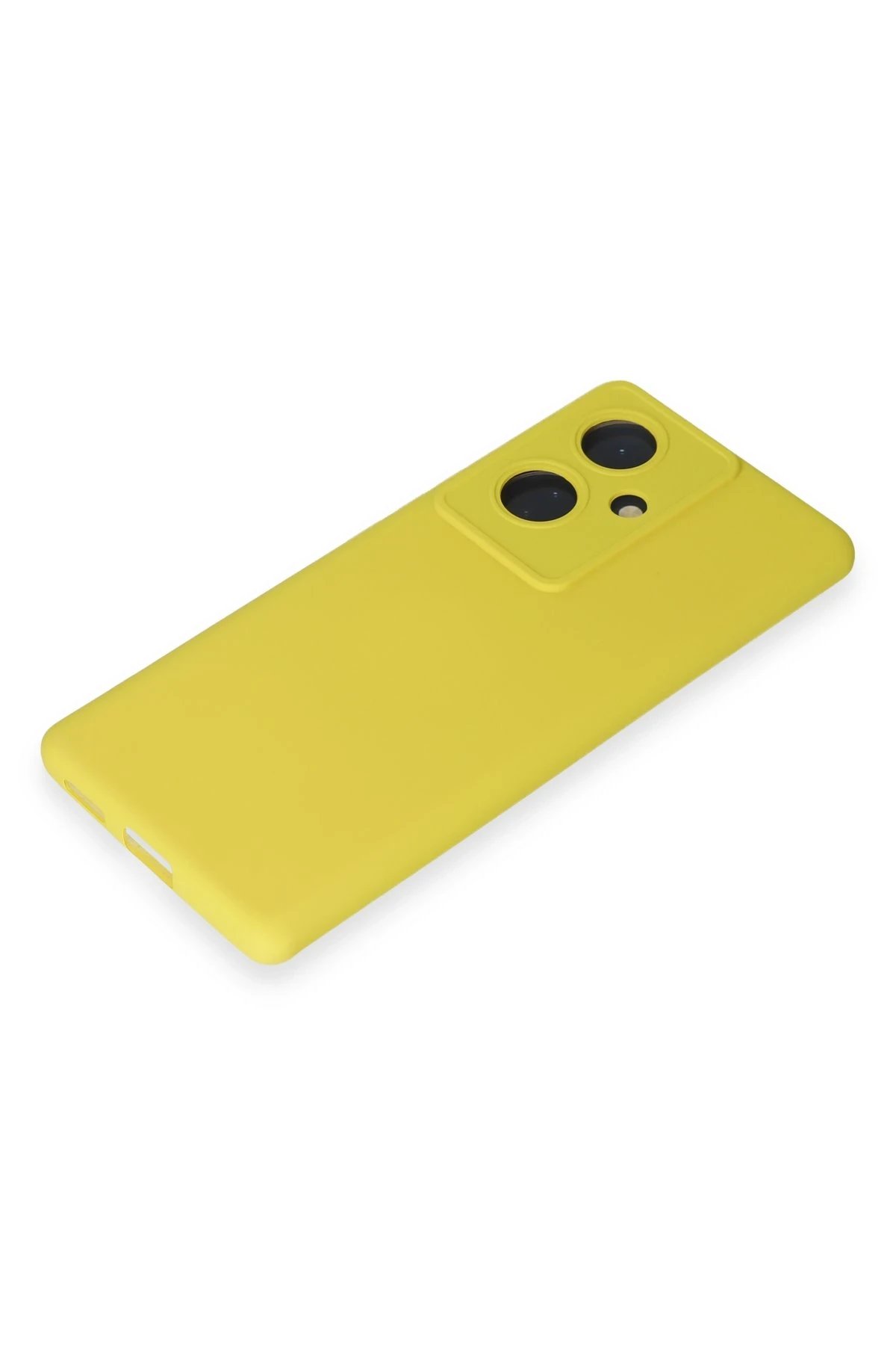 Newface Vivo V29 Lite Kılıf Nano içi Kadife Silikon - Sarı