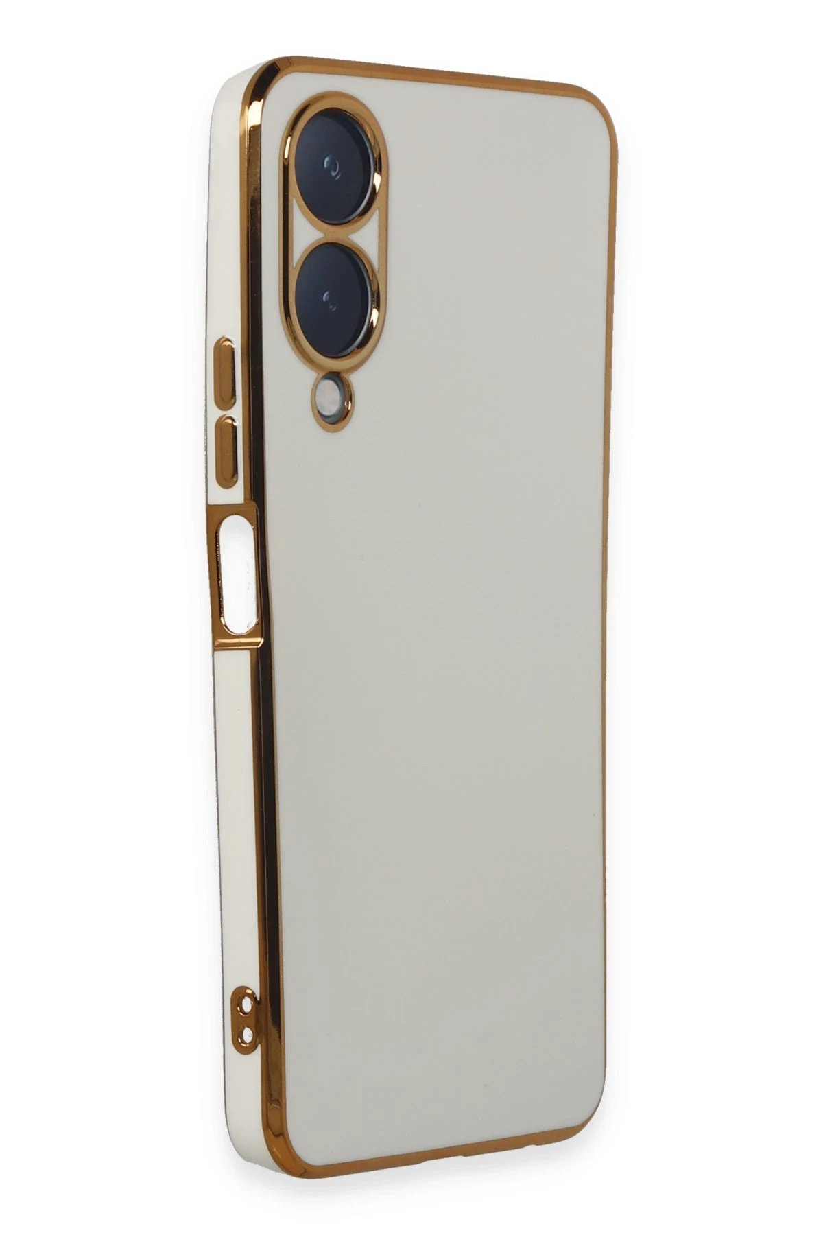 Newface Vivo Y17S Kılıf Volet Silikon - Beyaz