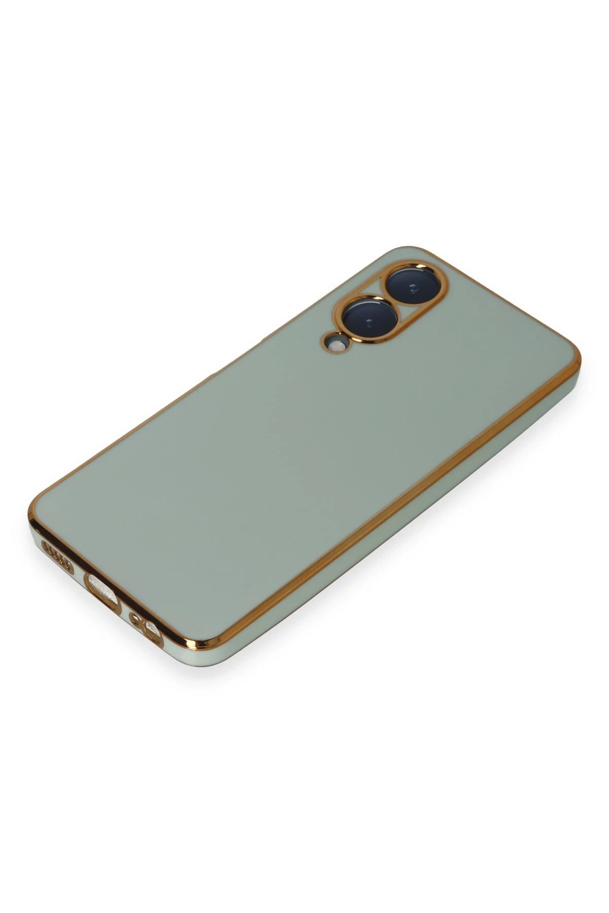 Newface Vivo Y17S Kılıf Volet Silikon - Açık Yeşil