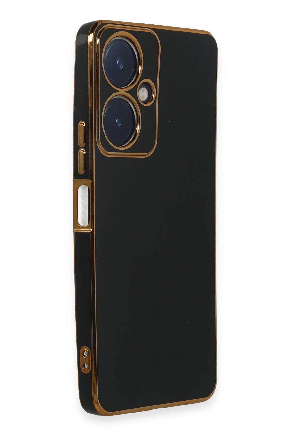 Newface Vivo Y27 Kılıf Volet Silikon - Siyah