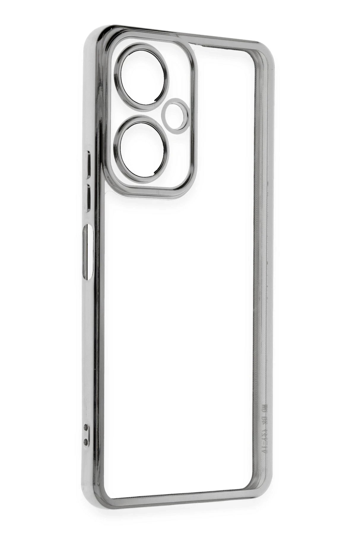 Newface Vivo Y27 Kılıf Razer Lensli Silikon - Gümüş