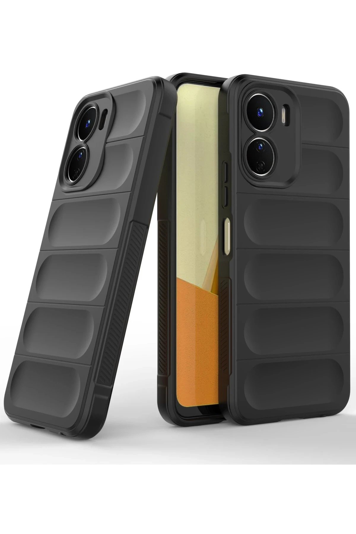 Newface Vivo Y16 Kılıf Optimum Silikon - Siyah