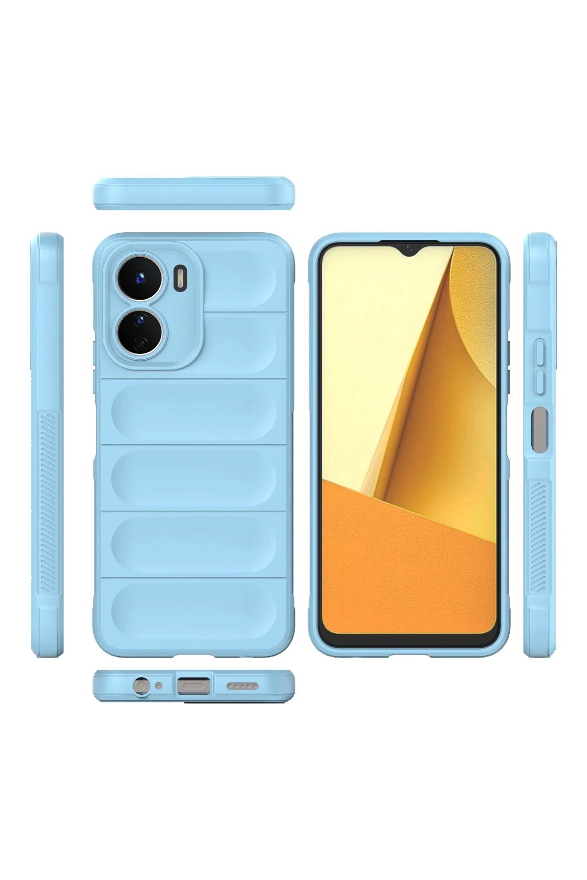 Newface Vivo Y16 Kılıf Optimum Silikon - Sky Blue