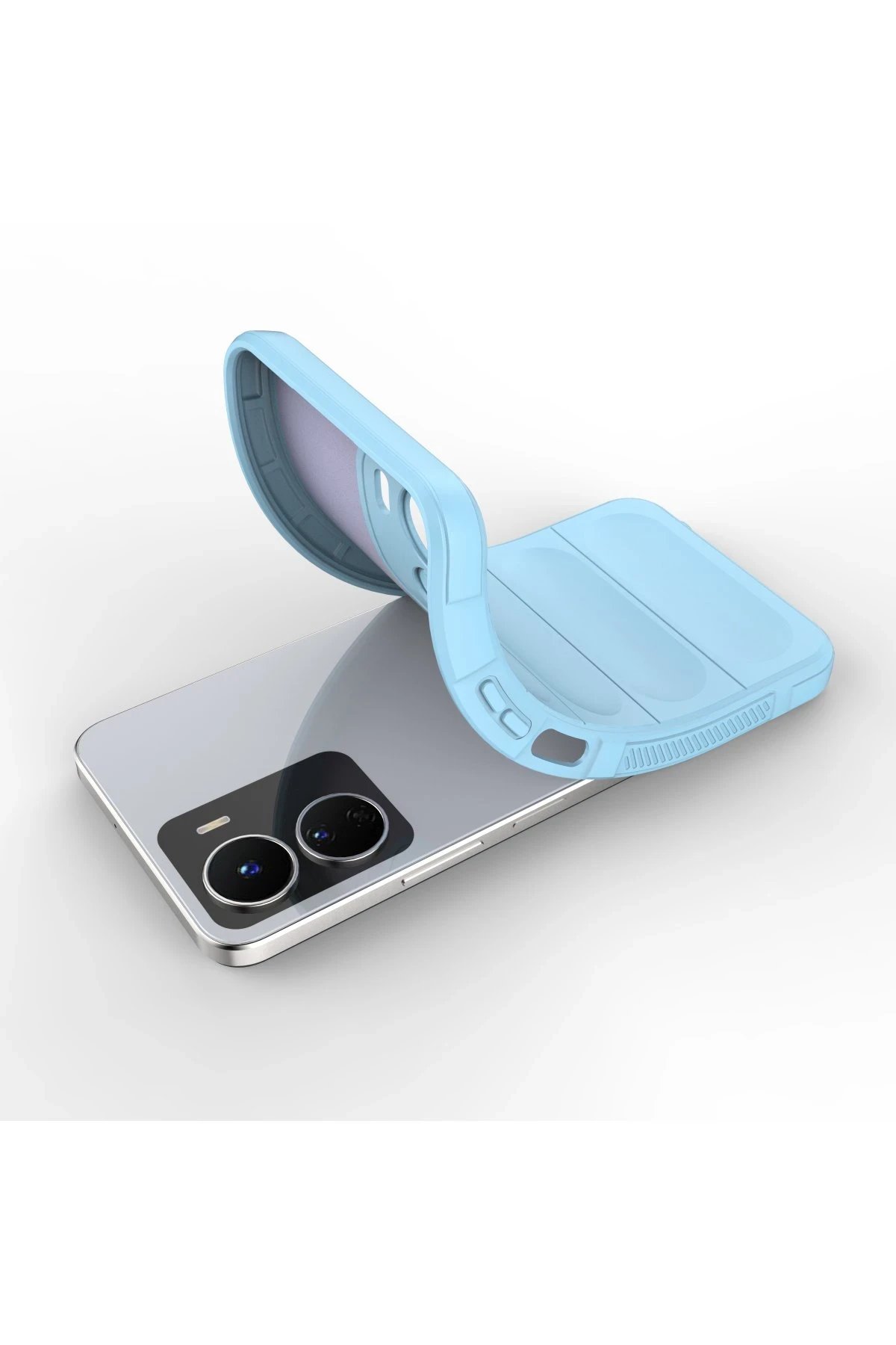 Newface Vivo Y16 Kılıf Optimum Silikon - Sky Blue