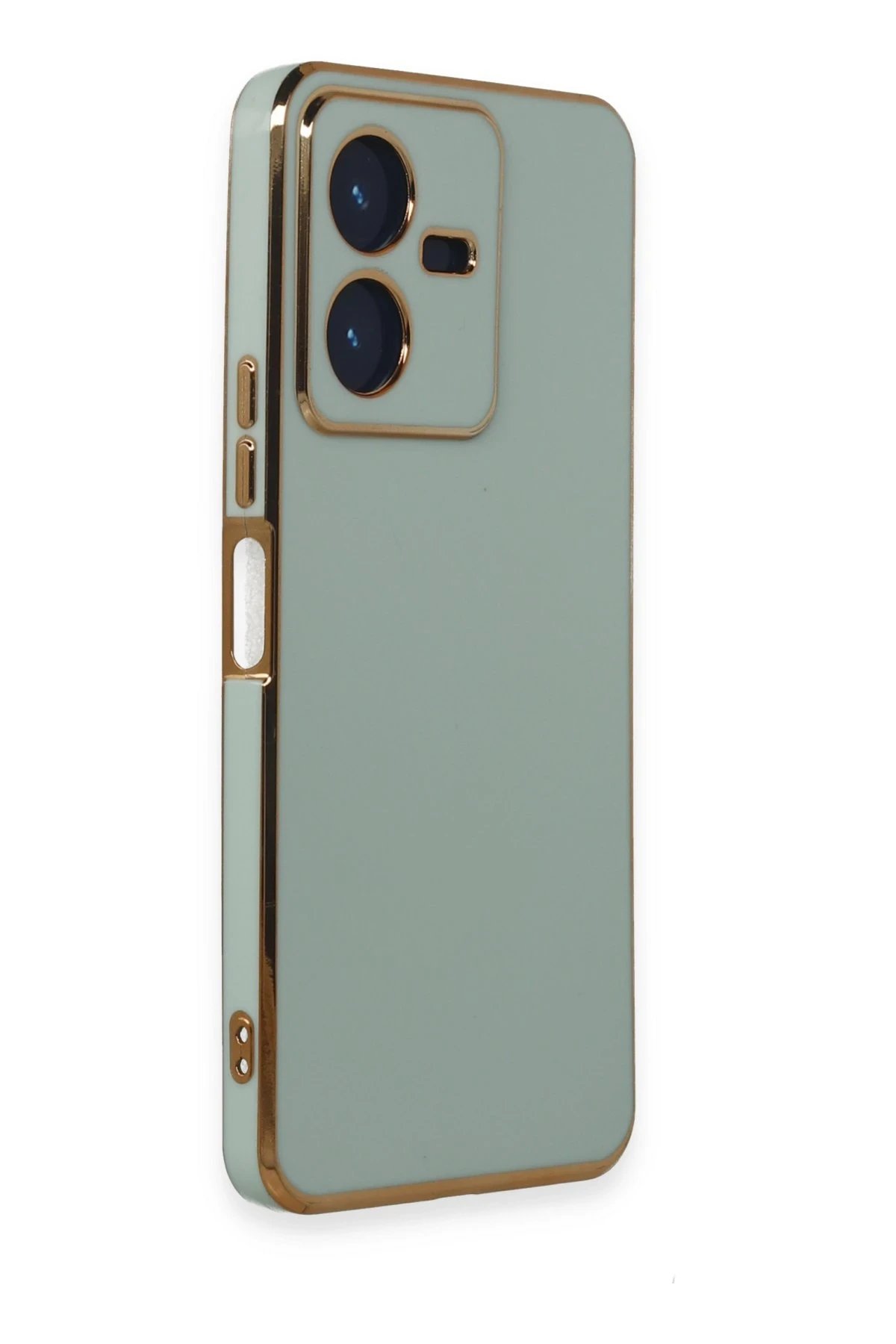 Newface Vivo Y22 2022 Kılıf Volet Silikon - Açık Yeşil