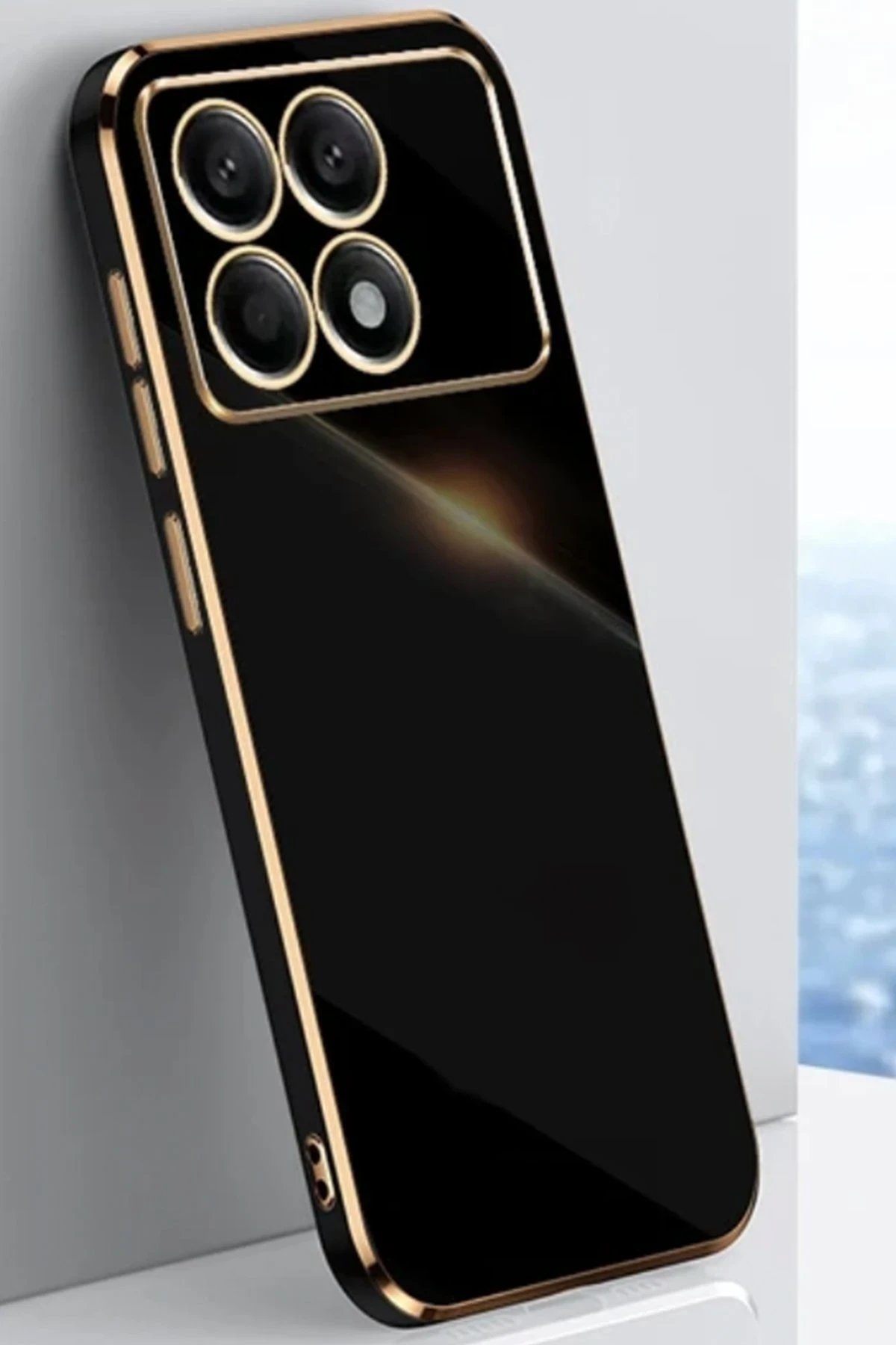 Newface Xiaomi Poco X6 Pro Kılıf Volet Silikon - Siyah