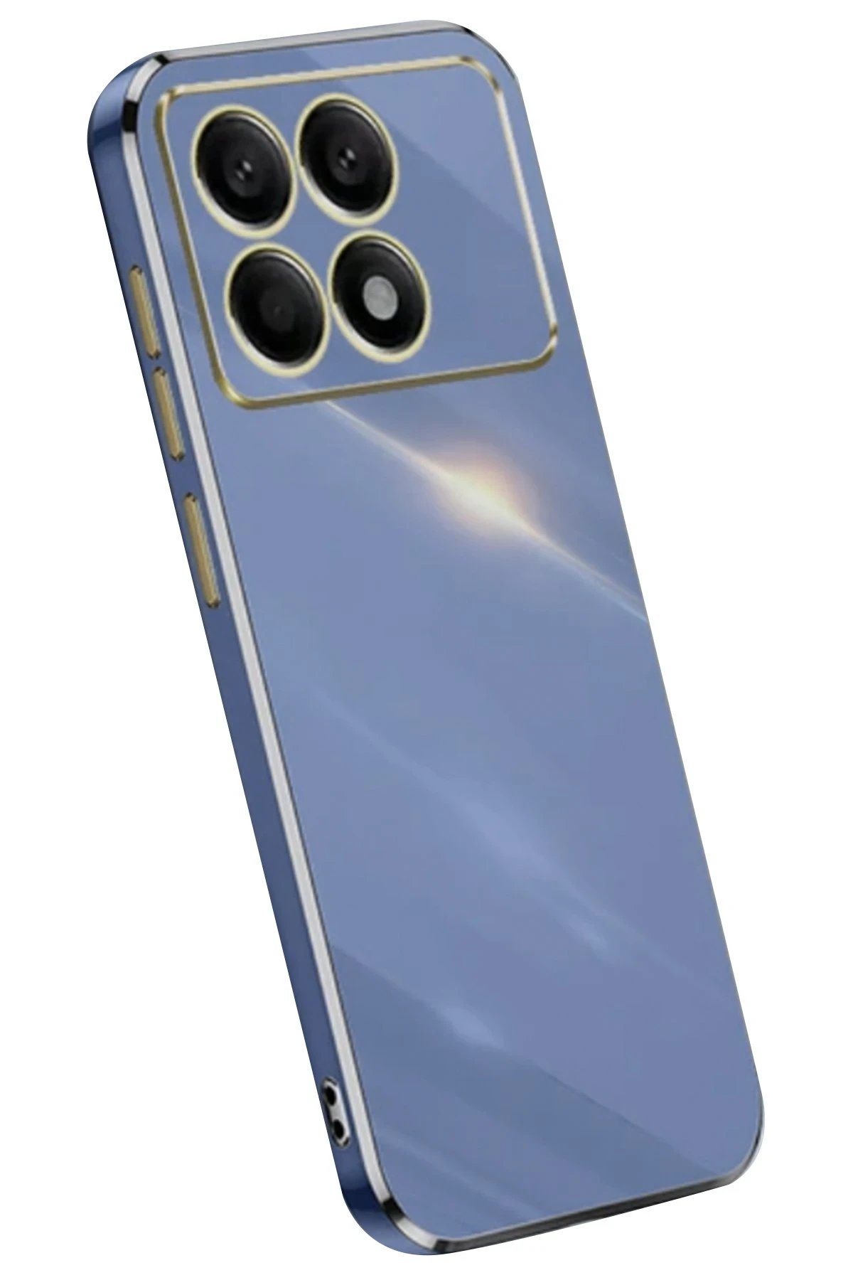 Newface Xiaomi Poco X6 Pro Kılıf Volet Silikon - Mavi