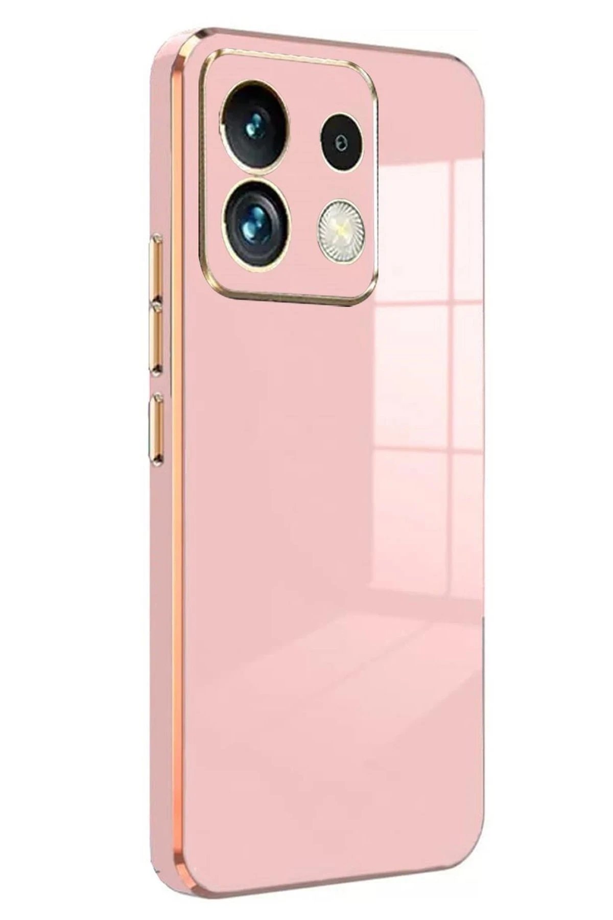 Newface Xiaomi Poco M6 Pro 4G Kılıf Volet Silikon - Pembe