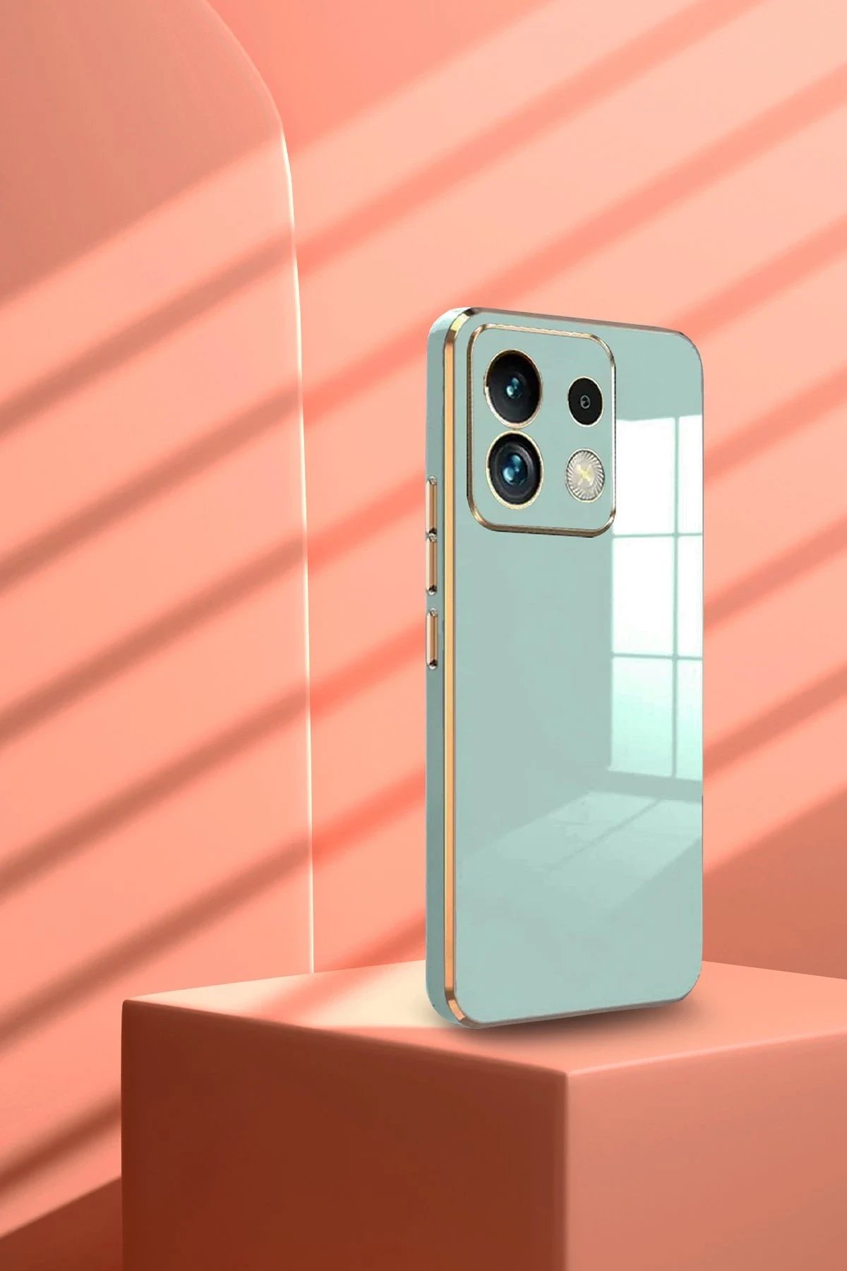 Newface Xiaomi Poco M6 Pro 4G Kılıf Volet Silikon - Açık Yeşil