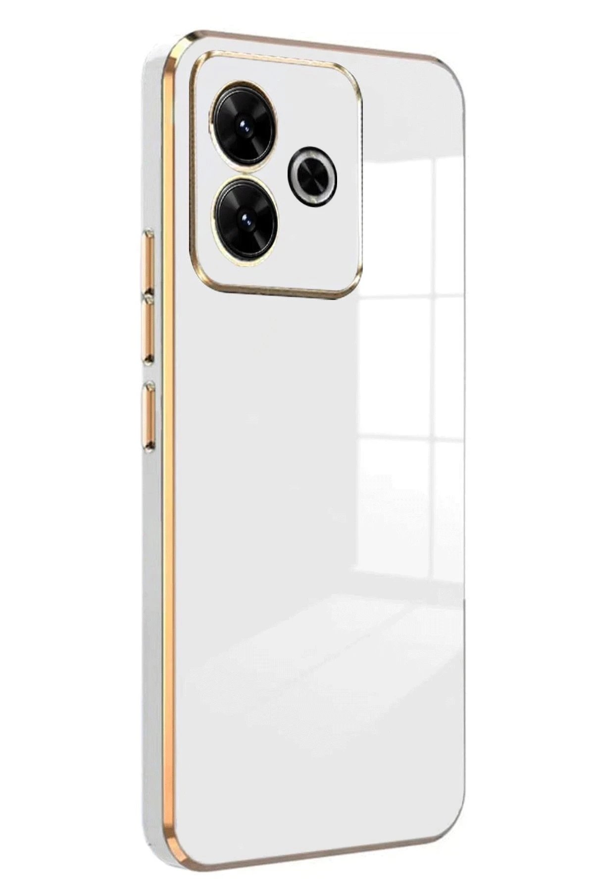 Newface Xiaomi Redmi 13 4G Kılıf Volet Silikon - Beyaz