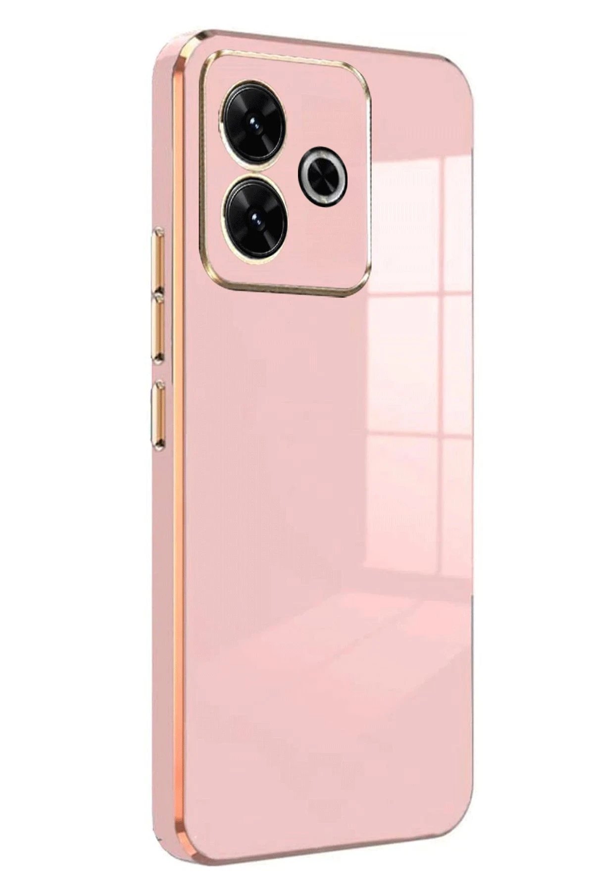 Newface Xiaomi Redmi 13 4G Kılıf Volet Silikon - Pembe