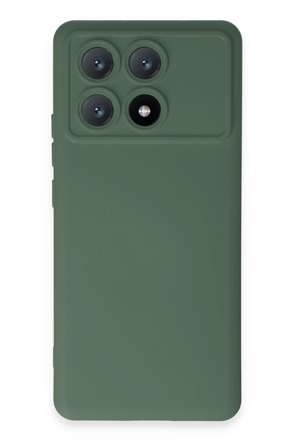 Newface Xiaomi Poco X6 Pro Kılıf Nano içi Kadife Silikon - Koyu Yeşil