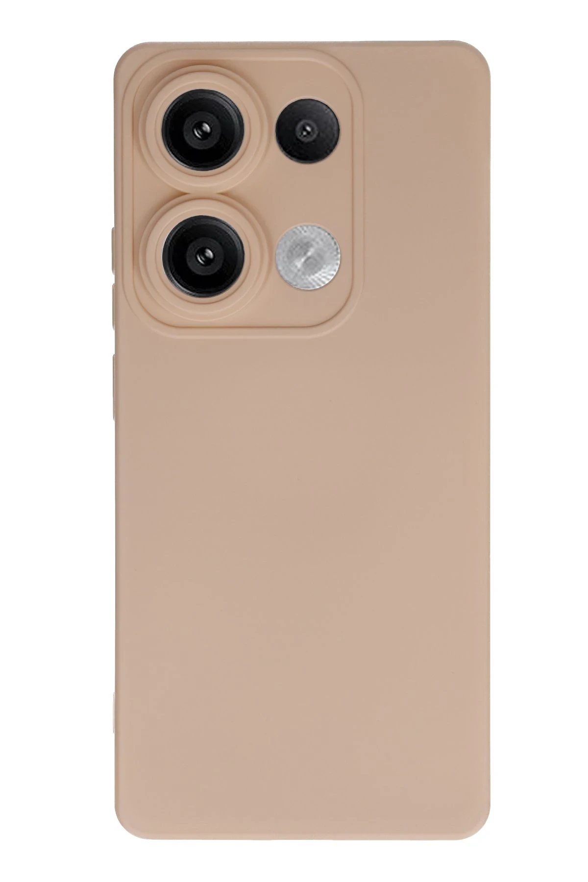 Newface Xiaomi Redmi Note 13 4G Kılıf Nano içi Kadife Silikon - Pudra