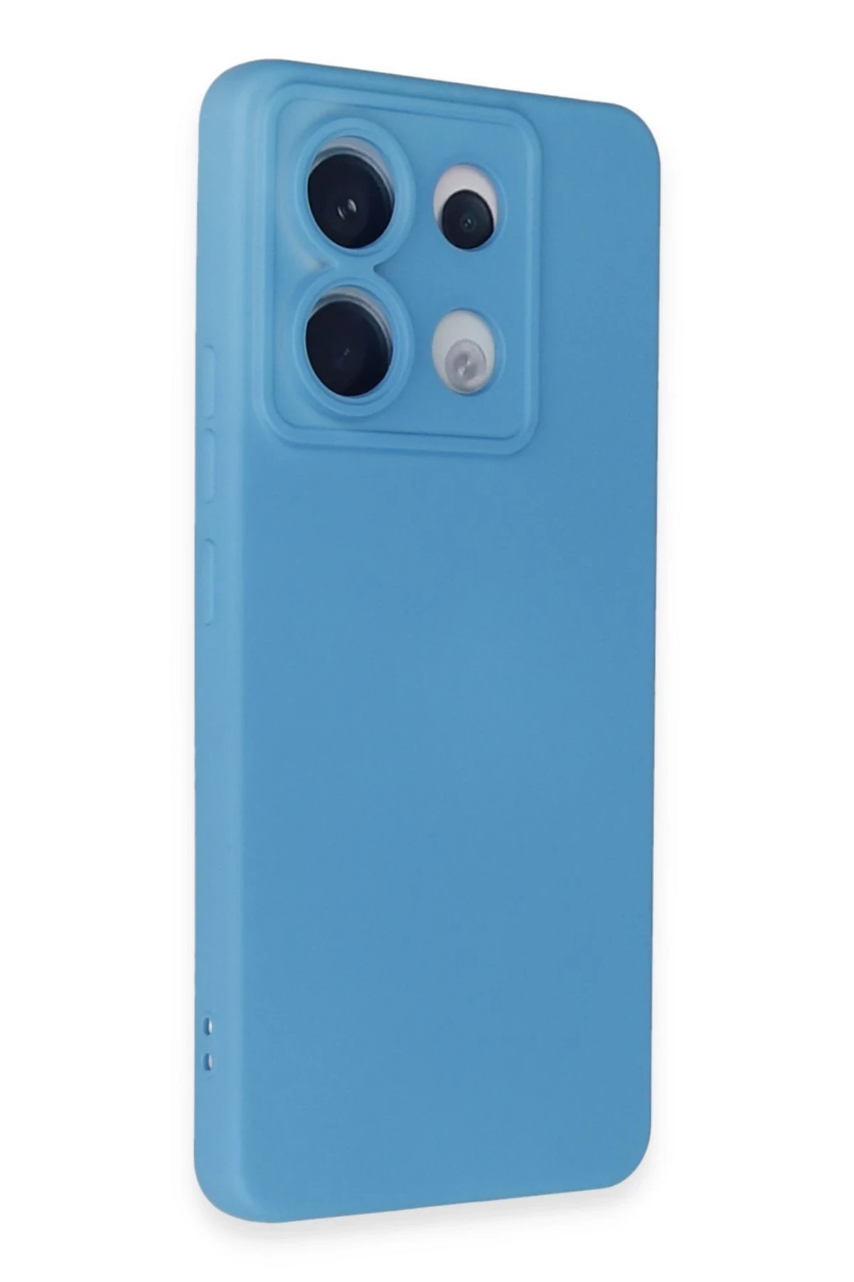 Newface Xiaomi Redmi Note 13 Pro 5G Kılıf Nano içi Kadife Silikon - Mavi