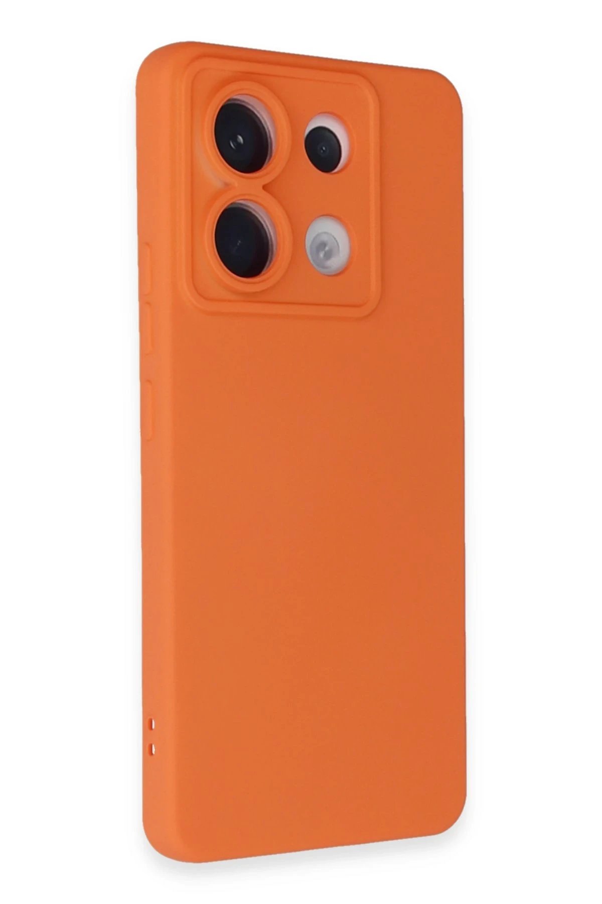 Newface Xiaomi Redmi Note 13 Pro 5G Kılıf Nano içi Kadife Silikon - Turuncu