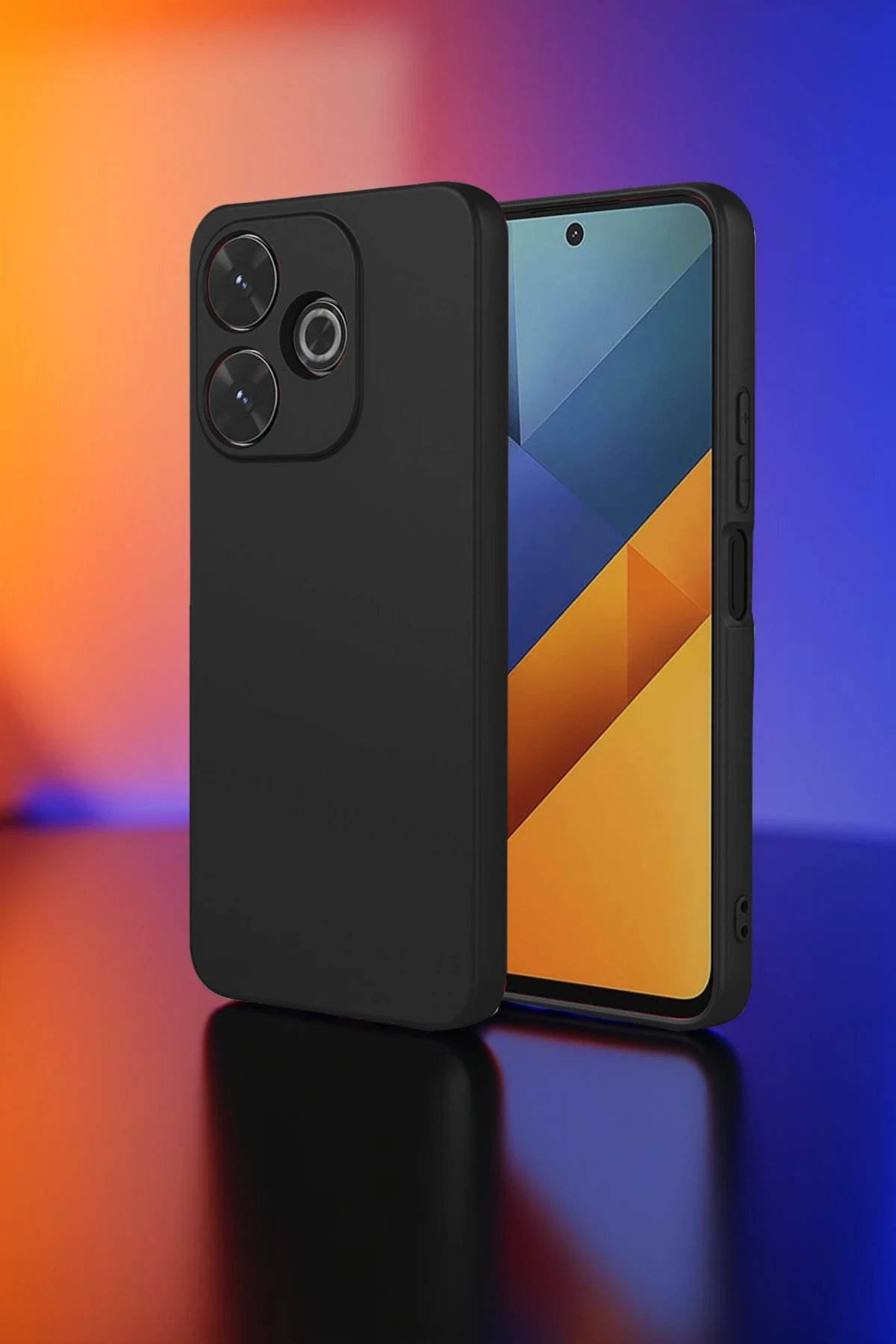 Newface Xiaomi Redmi 13 4G Kılıf Nano içi Kadife Silikon - Kırmızı