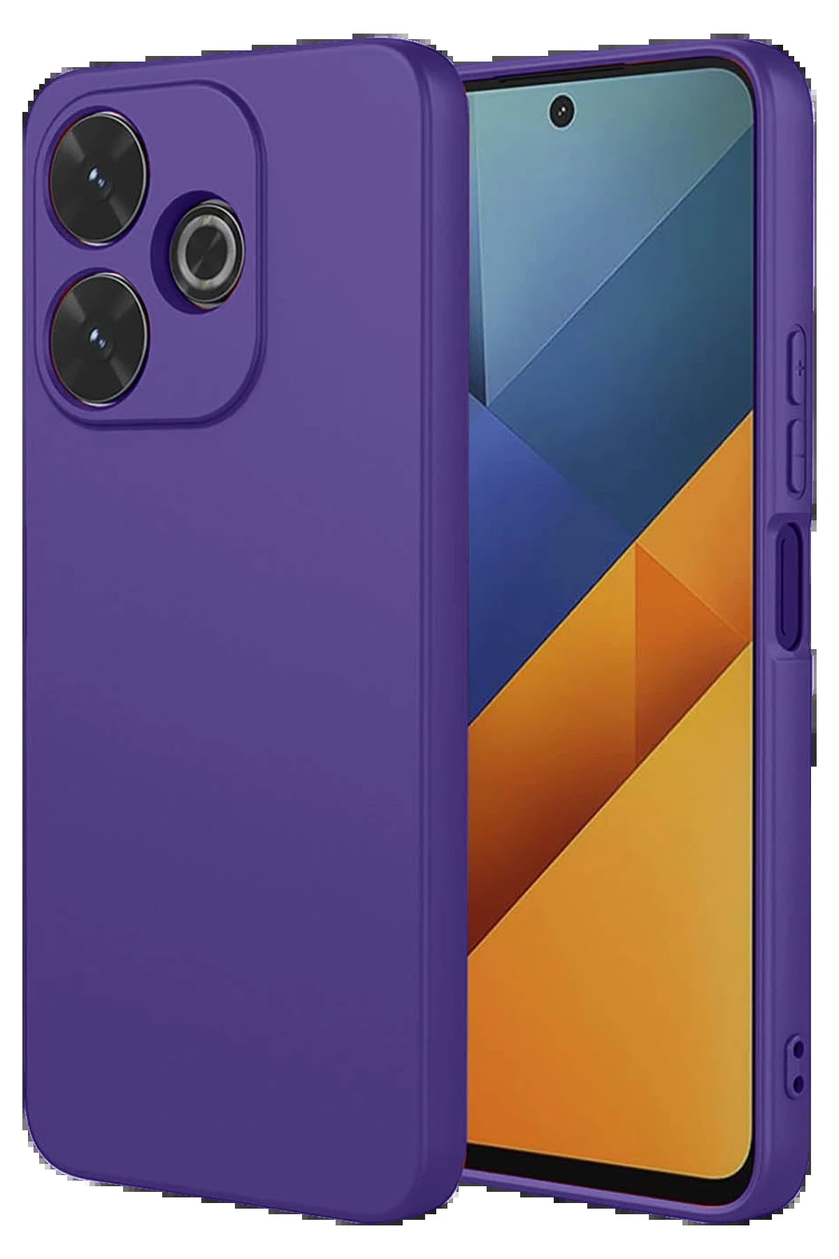 Newface Xiaomi Redmi 13 4G Kılıf Nano içi Kadife Silikon - Mor