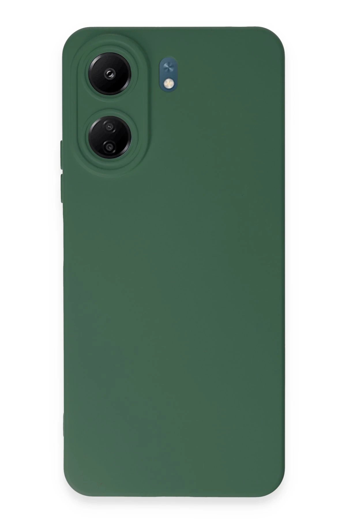 Newface Xiaomi Redmi 13C Kılıf Nano içi Kadife Silikon - Koyu Yeşil