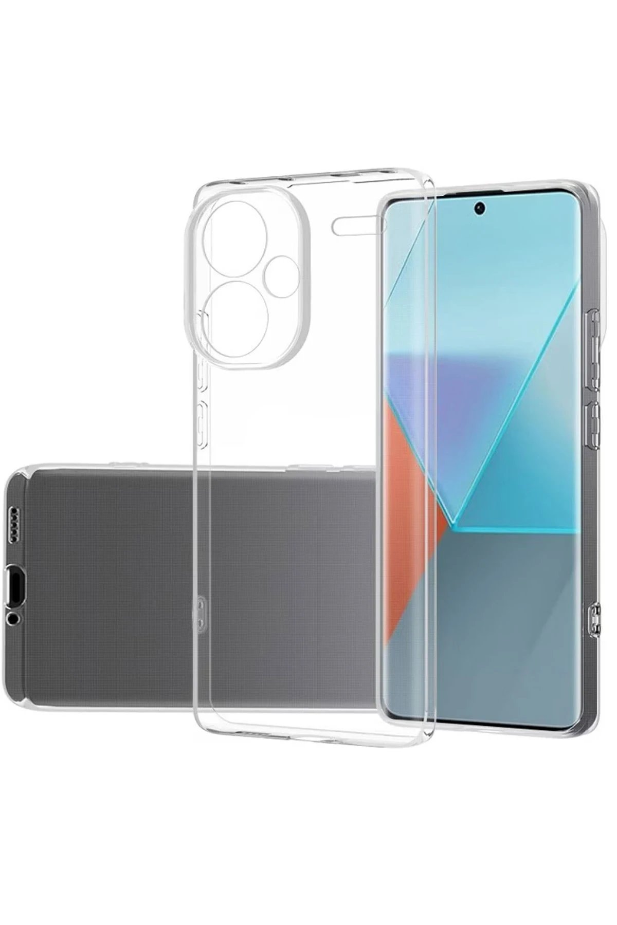 Newface Xiaomi Redmi Note 13 Pro Plus Kılıf Lüx Şeffaf Silikon