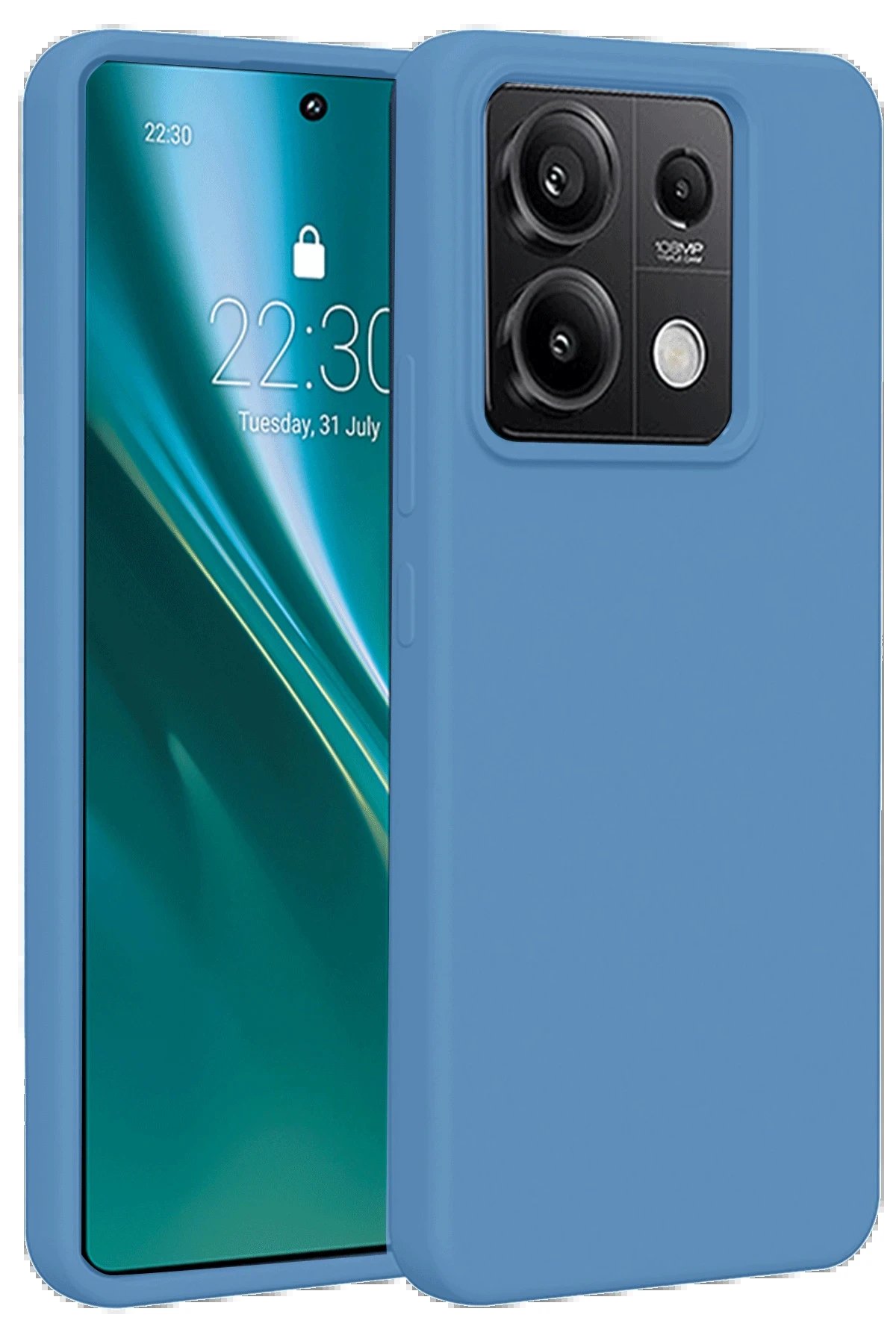 Newface Xiaomi Redmi Note 13 Pro 4G Kılıf First Silikon - Mavi