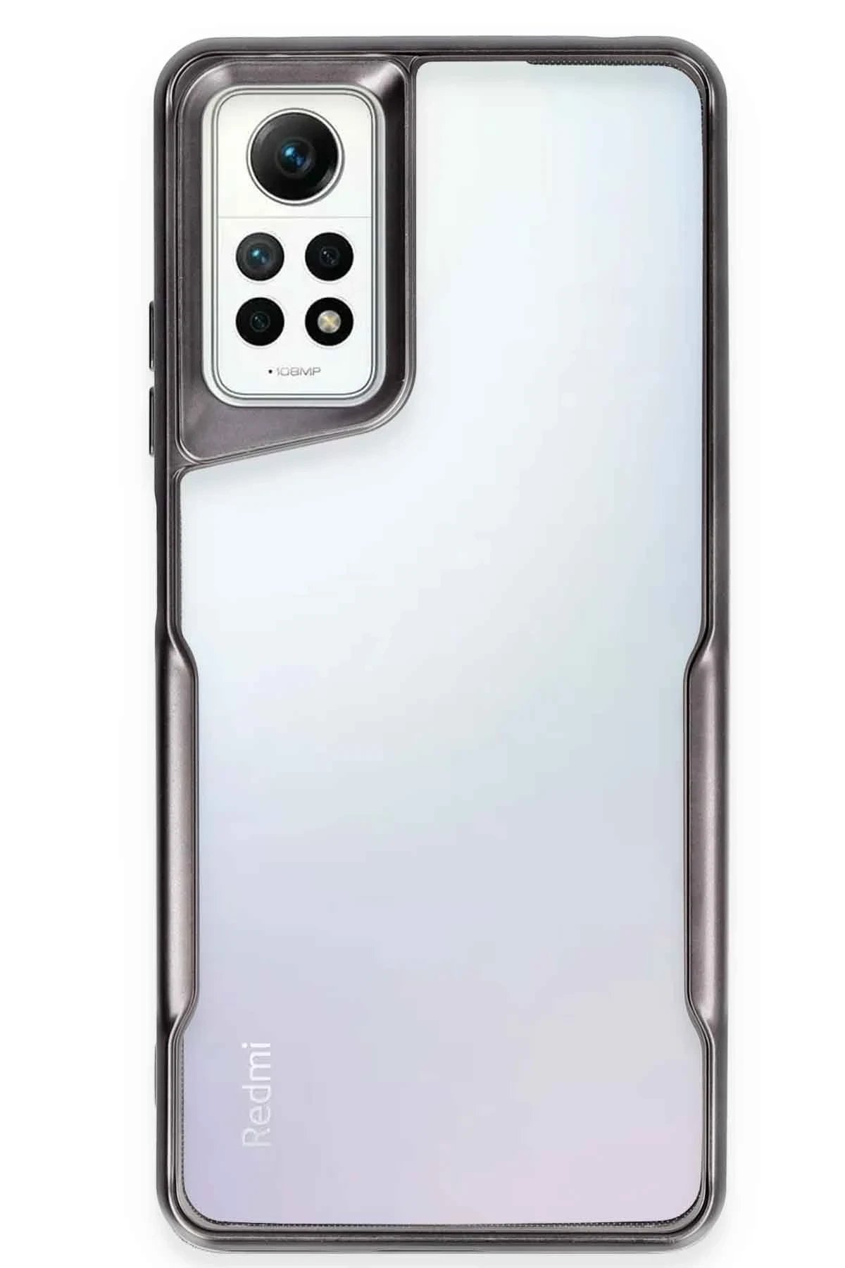 Newface Xiaomi Redmi Note 12 Pro 4G Kılıf Boyi Silikon Kapak - Siyah