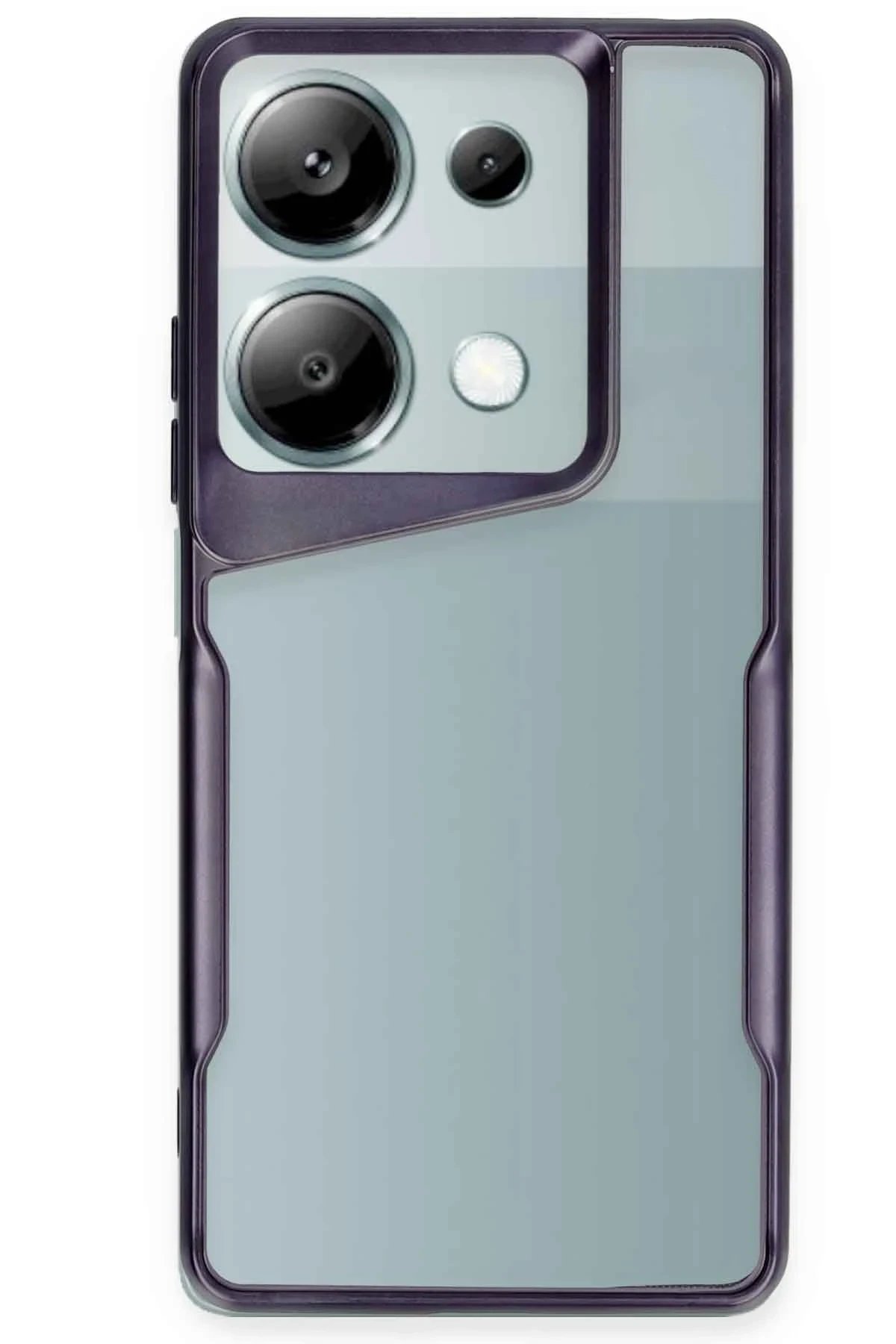 Newface Xiaomi Redmi Note 13 Pro 4G Kılıf Boyi Silikon Kapak - Derin Mor